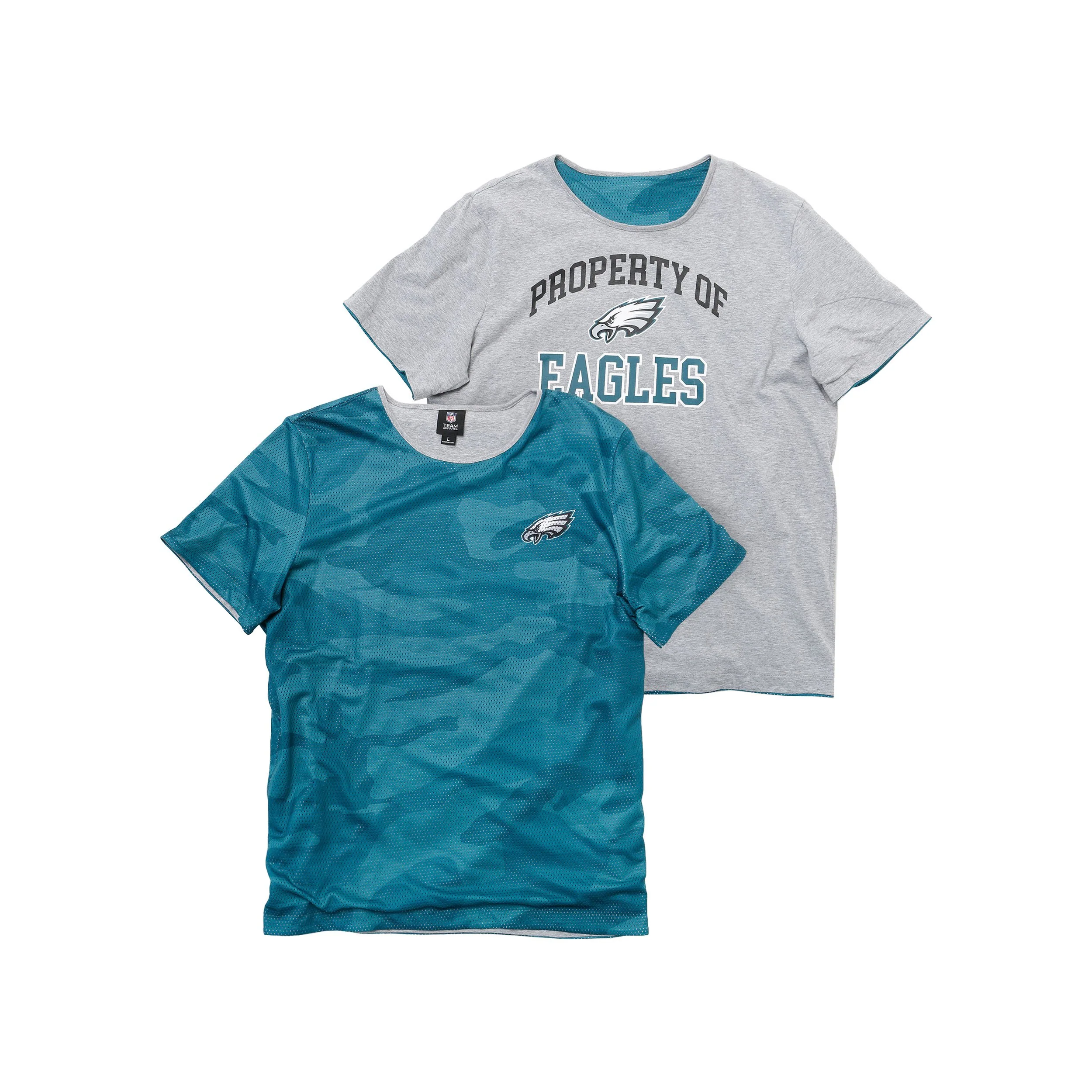 Philadelphia Eagles NFL Mens Reversible Mesh Matchup T-Shirt - Image 2
