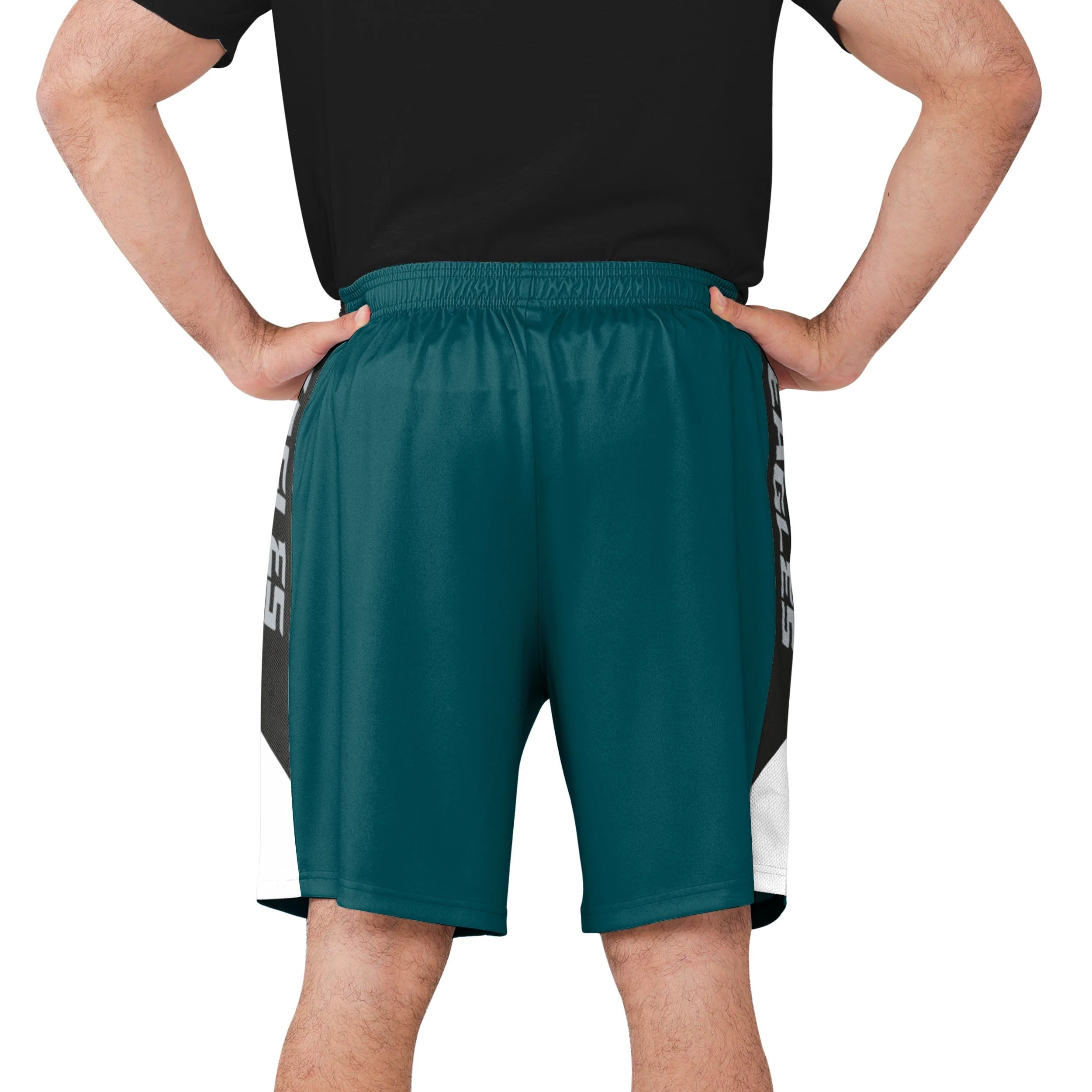 Philadelphia Eagles NFL Mens Side Stripe Training Shorts - Image 3
