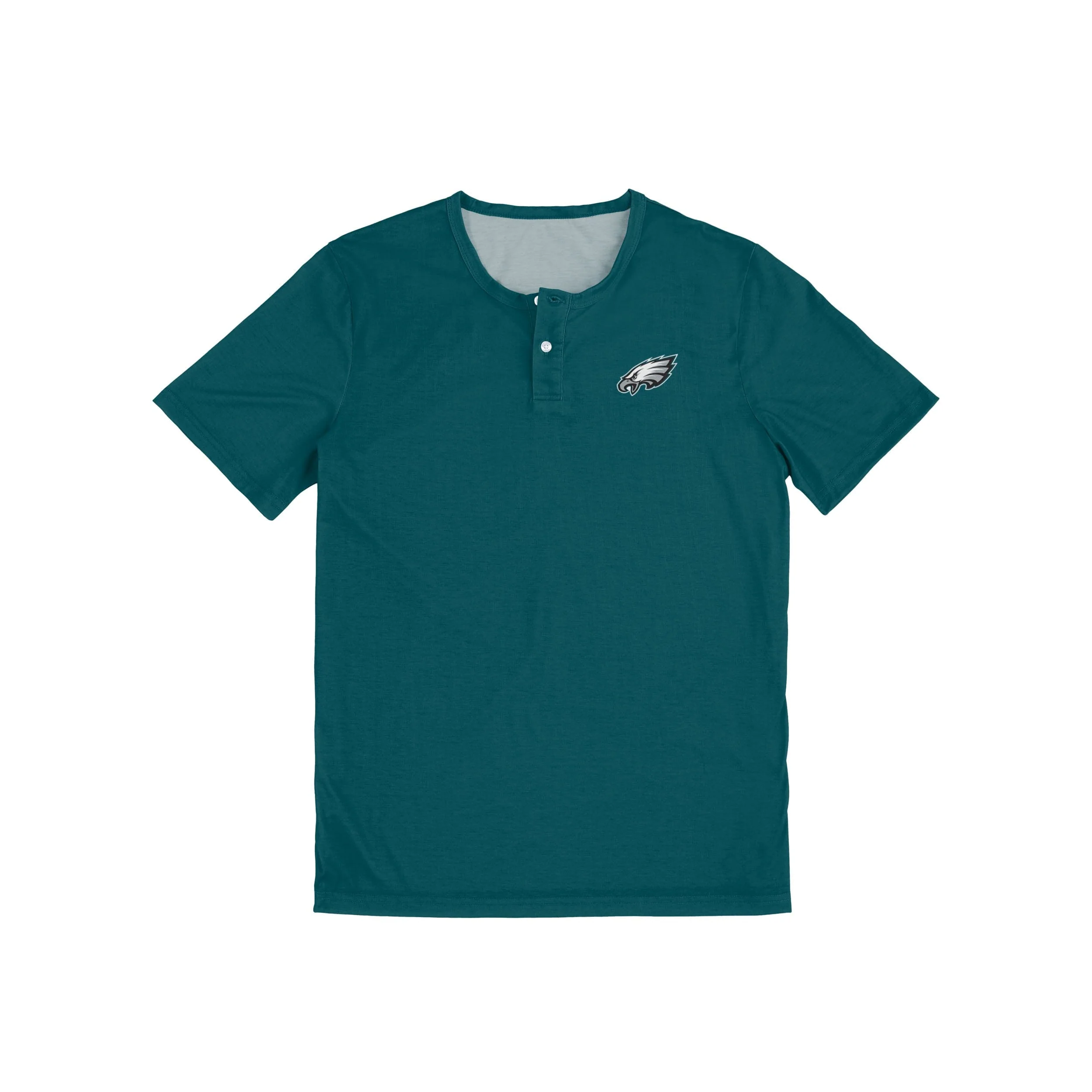Philadelphia Eagles NFL Mens Solid Team Logo Short Sleeve Henley - Image 4