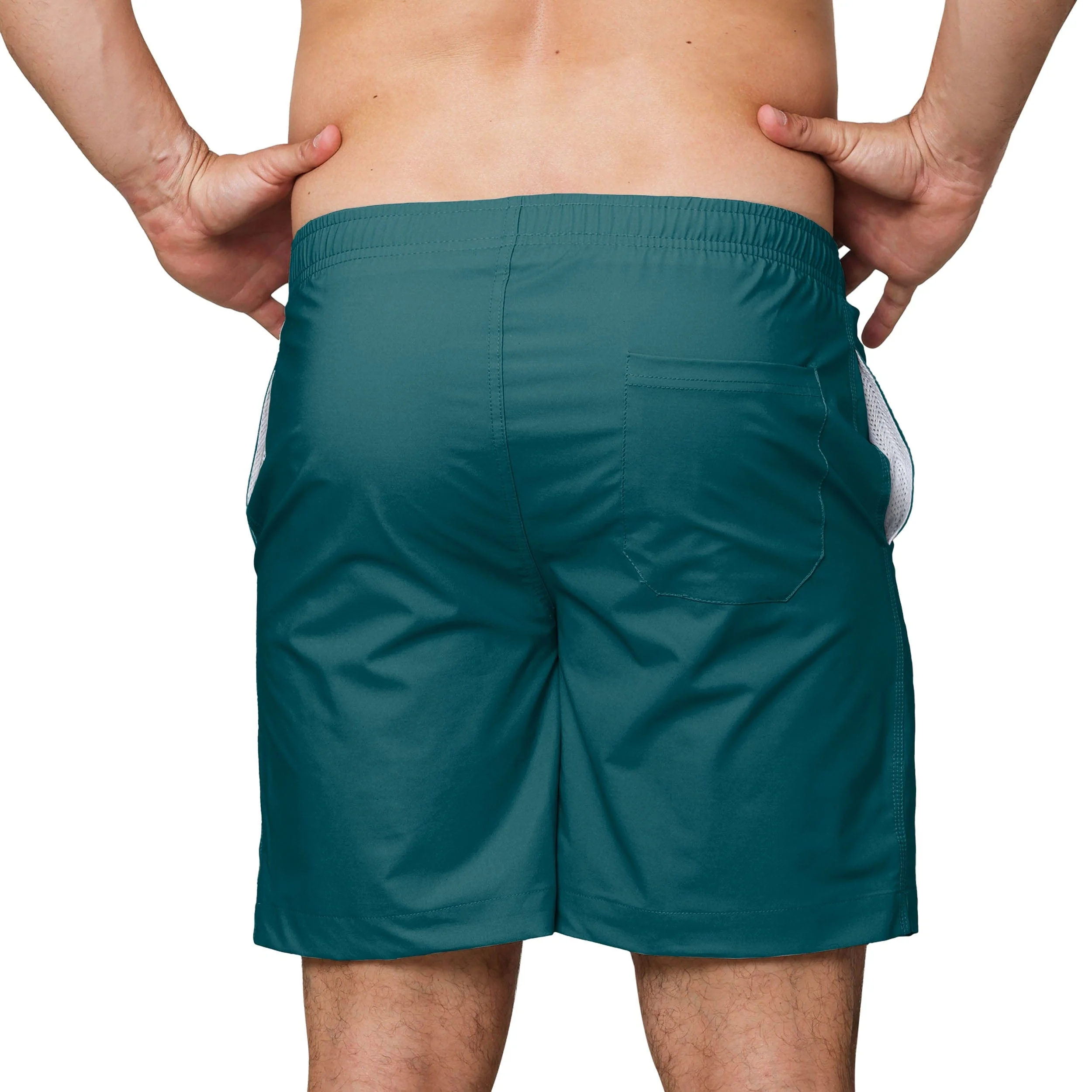 Philadelphia Eagles NFL Mens Solid Wordmark Traditional Swimming Trunks - Image 3