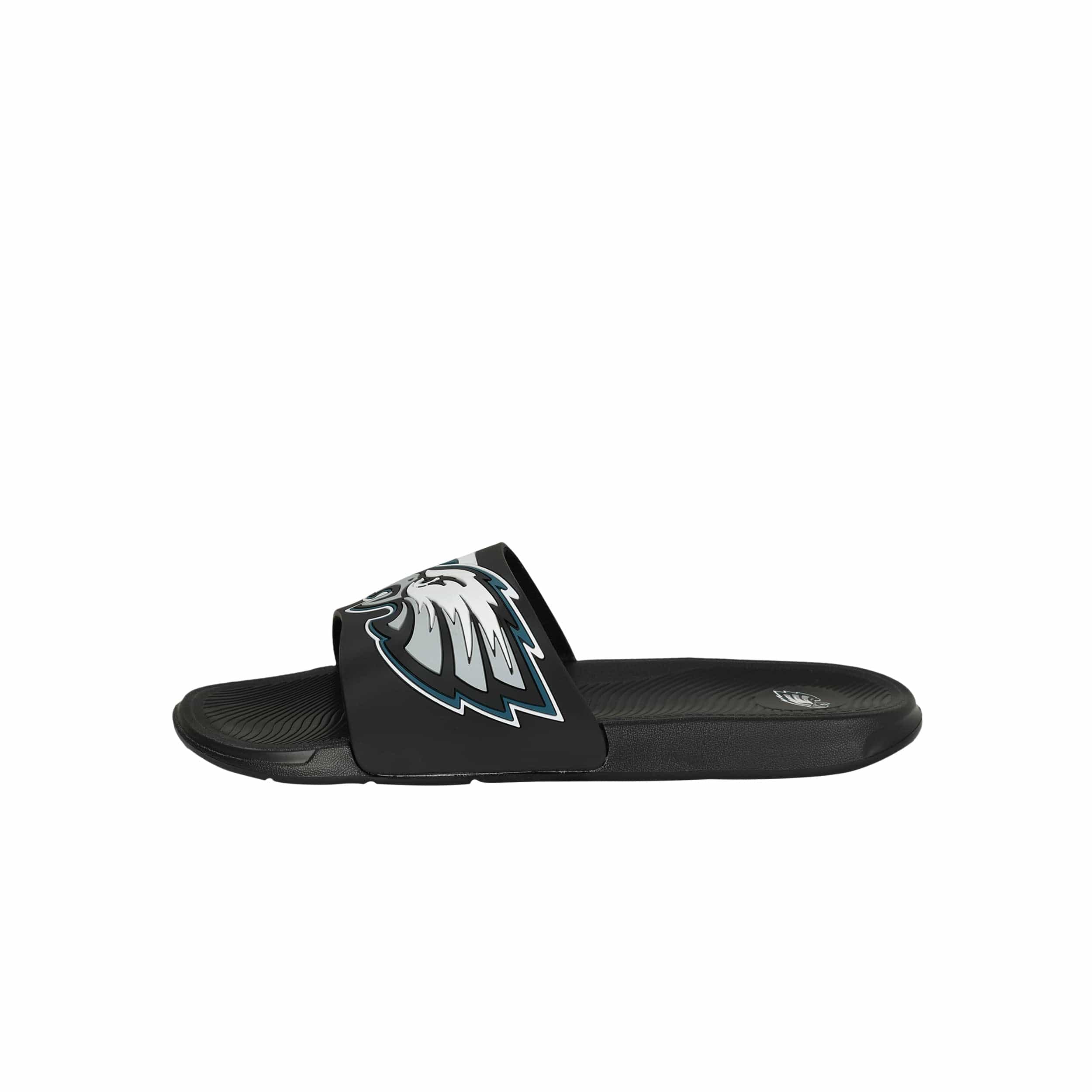 Philadelphia Eagles NFL Mens Striped Big Logo Raised Slide - Image 4