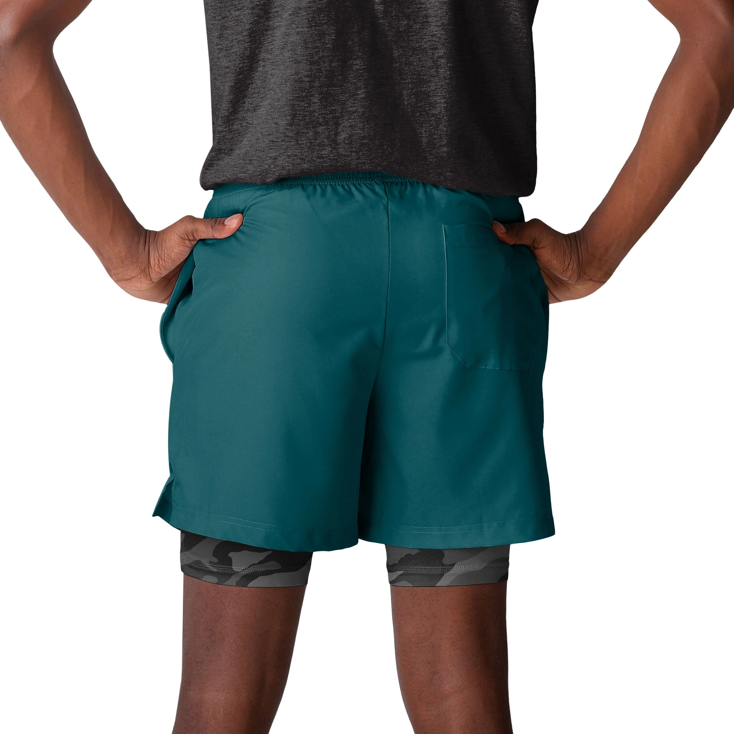 Philadelphia Eagles NFL Mens Team Color Camo Liner Shorts - Image 3