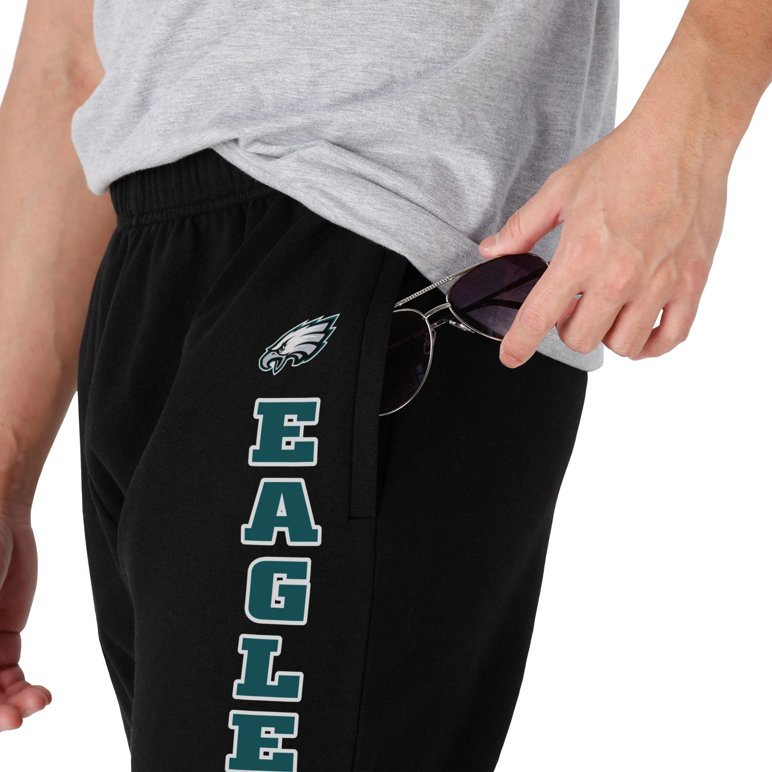 Philadelphia Eagles NFL Mens Team Color Sweatpants - Image 3