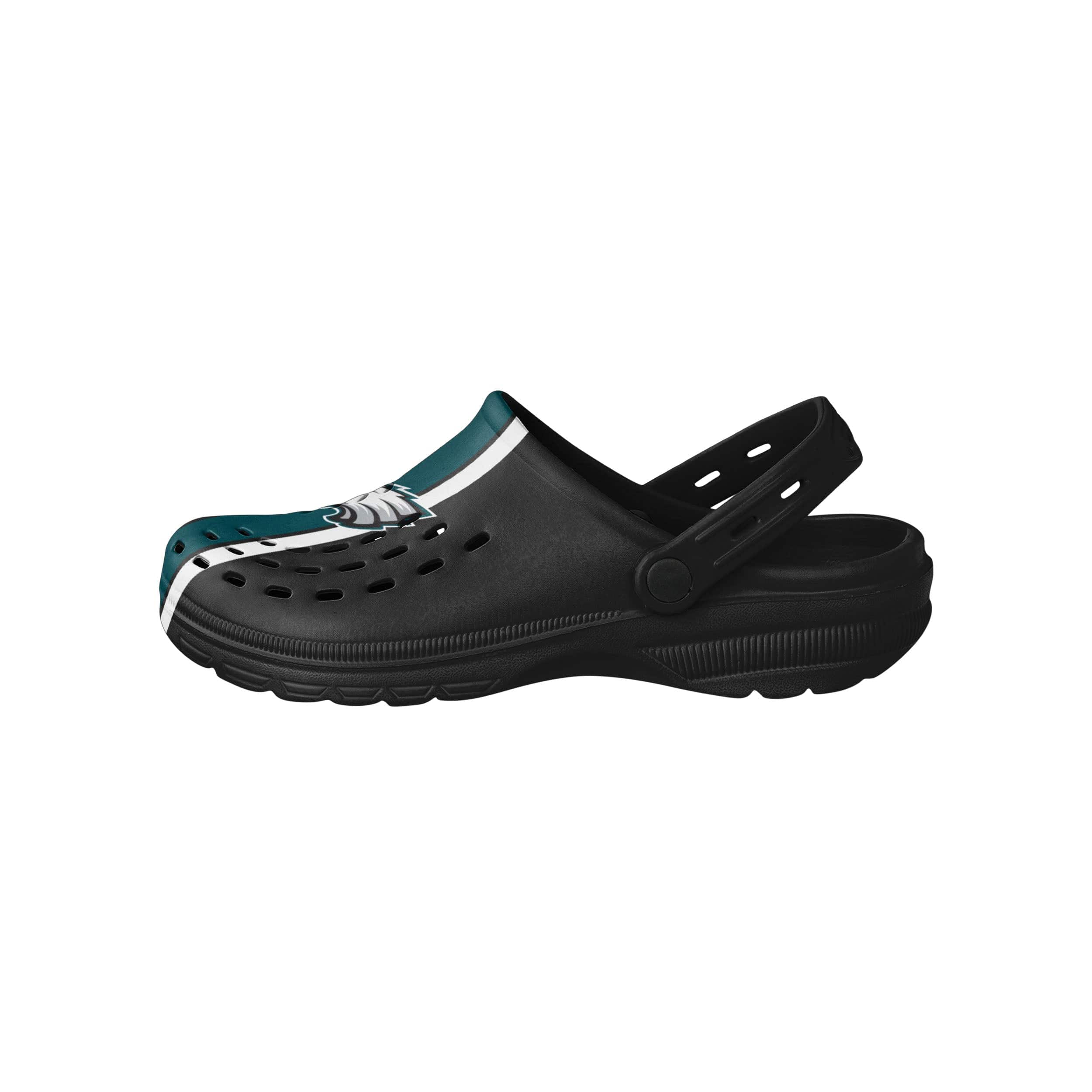 Philadelphia Eagles NFL Mens Team Stripe Clog With Strap - Image 2