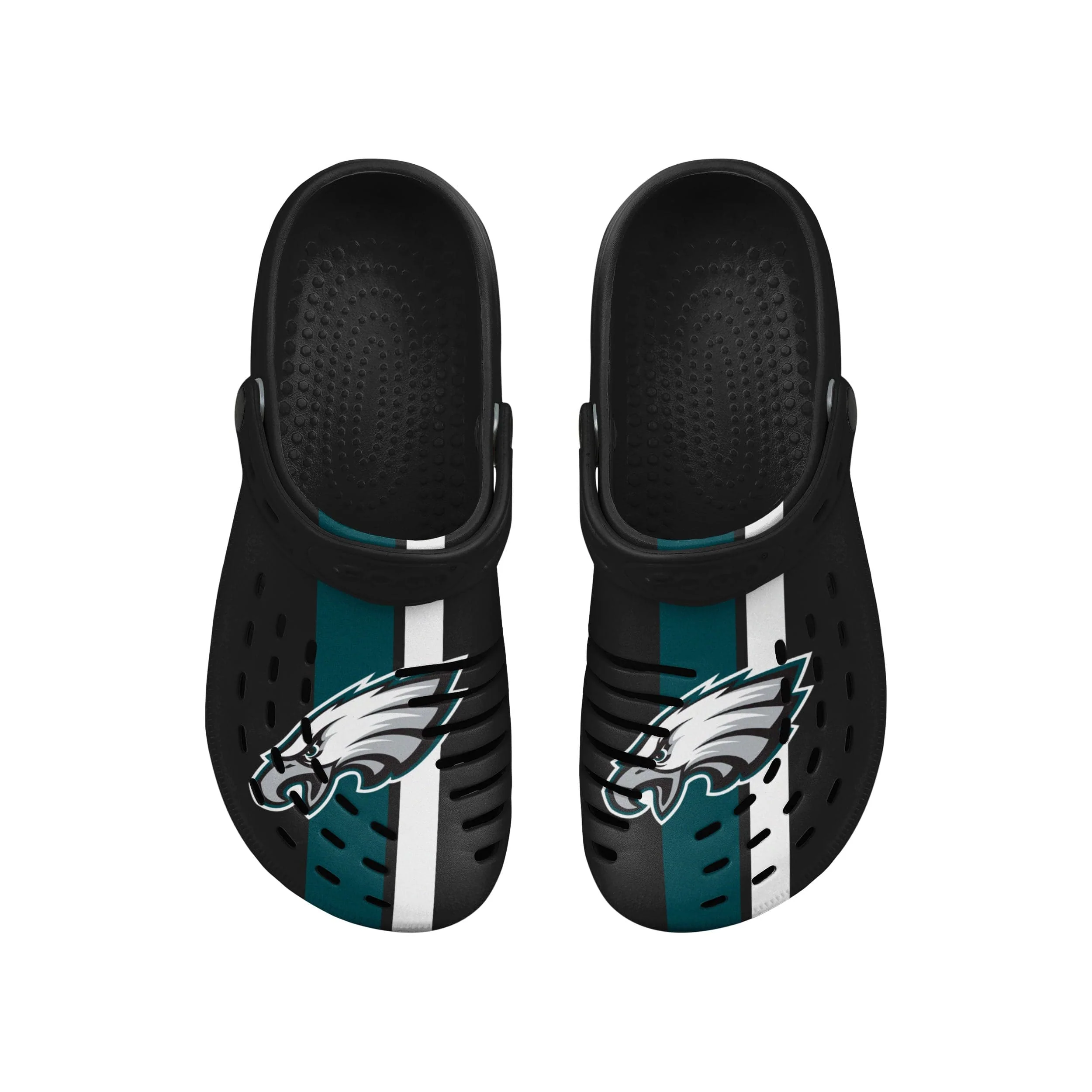 Philadelphia Eagles NFL Mens Team Stripe Clog With Strap - Image 4
