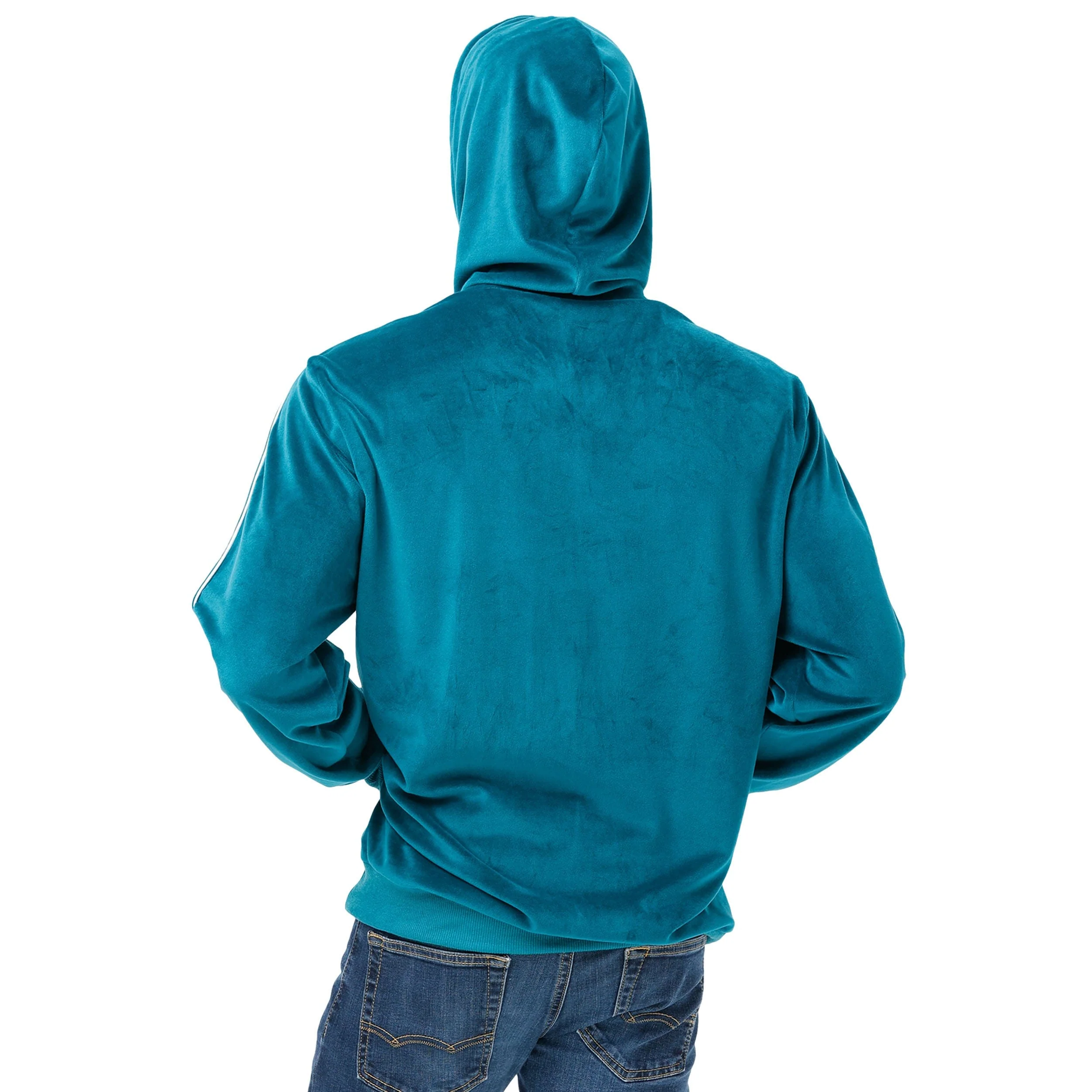 Philadelphia Eagles NFL Mens Velour Hooded Sweatshirt - Image 2