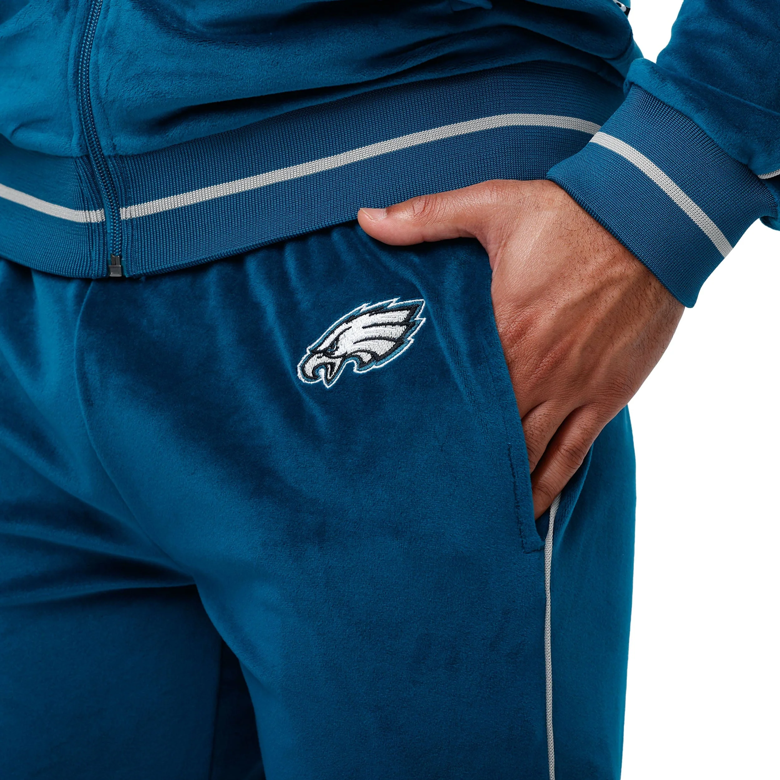 Philadelphia Eagles NFL Mens Velour Pants - Image 3