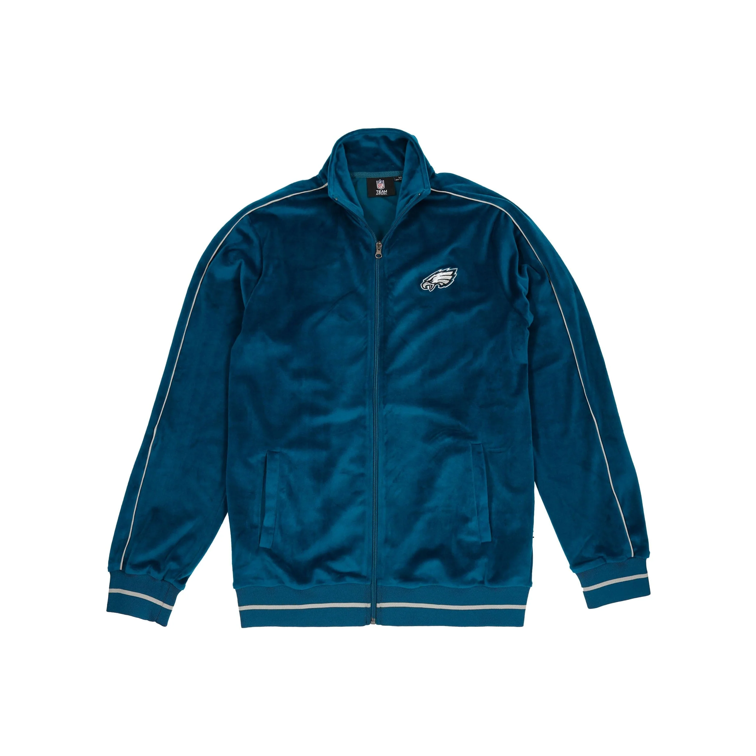 Philadelphia Eagles NFL Mens Velour Zip Up Top - Image 6