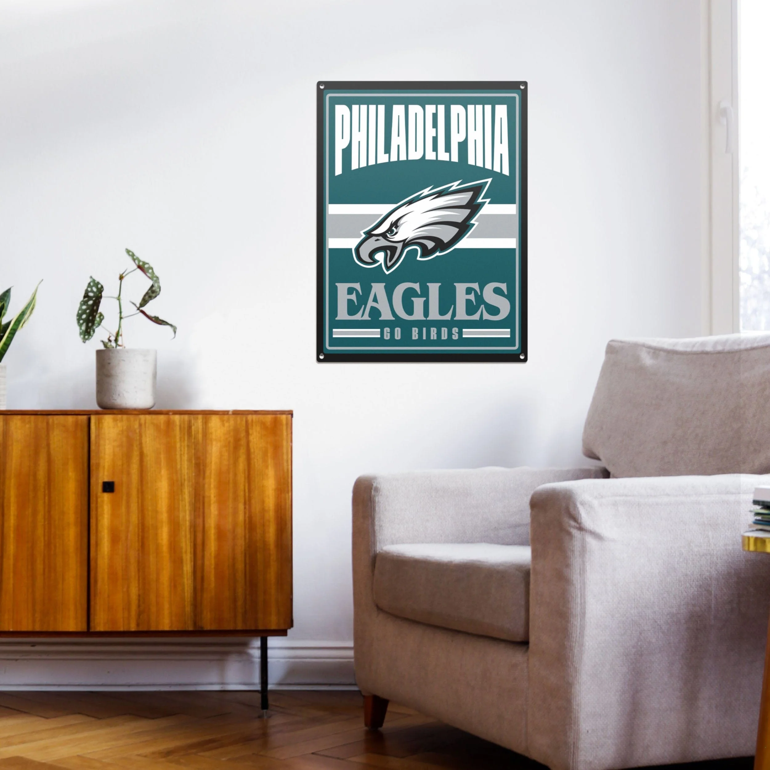 Philadelphia Eagles NFL Metal Tacker Wall Sign - Image 3