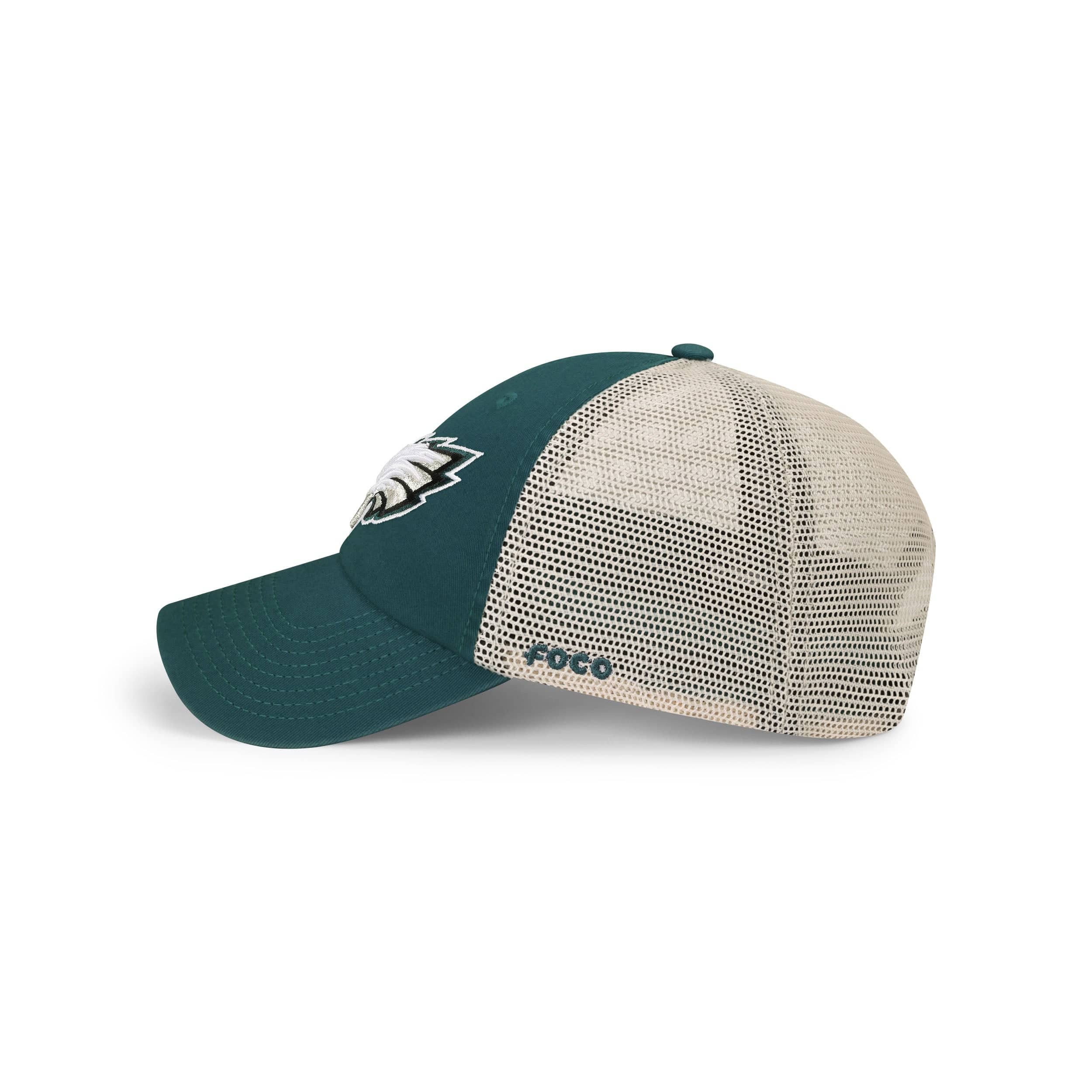 Philadelphia Eagles NFL Midnight Green Primary Logo Casual Trucker Cap - Image 2