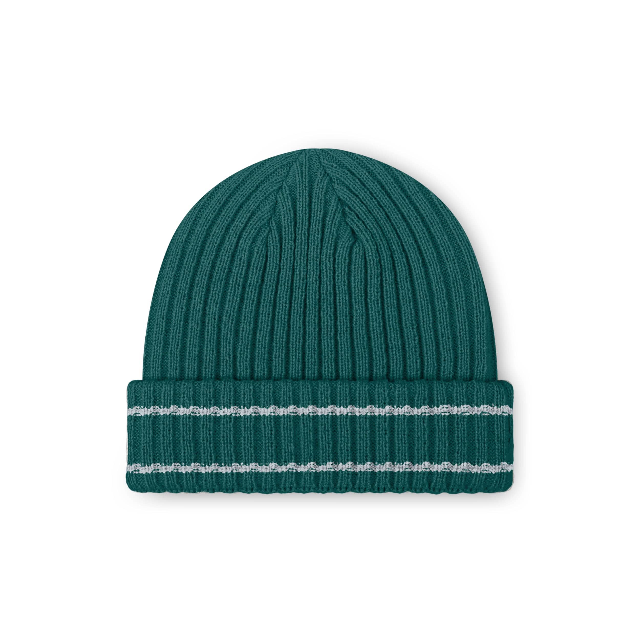 Philadelphia Eagles NFL Midnight Green Primary Logo Ribbed Beanie - Image 2