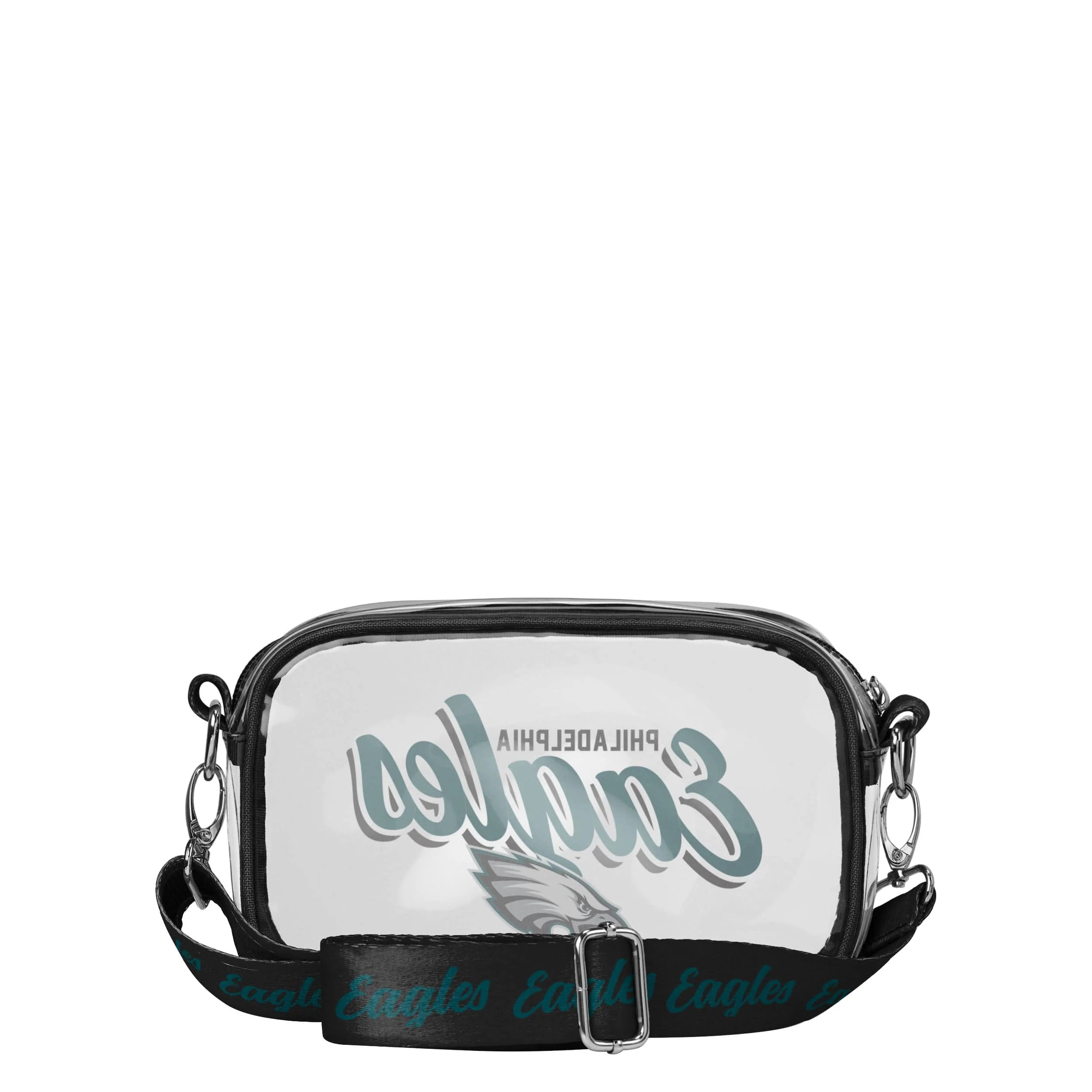 Philadelphia Eagles NFL Monty Script Clear Crossbody Bag - Image 5