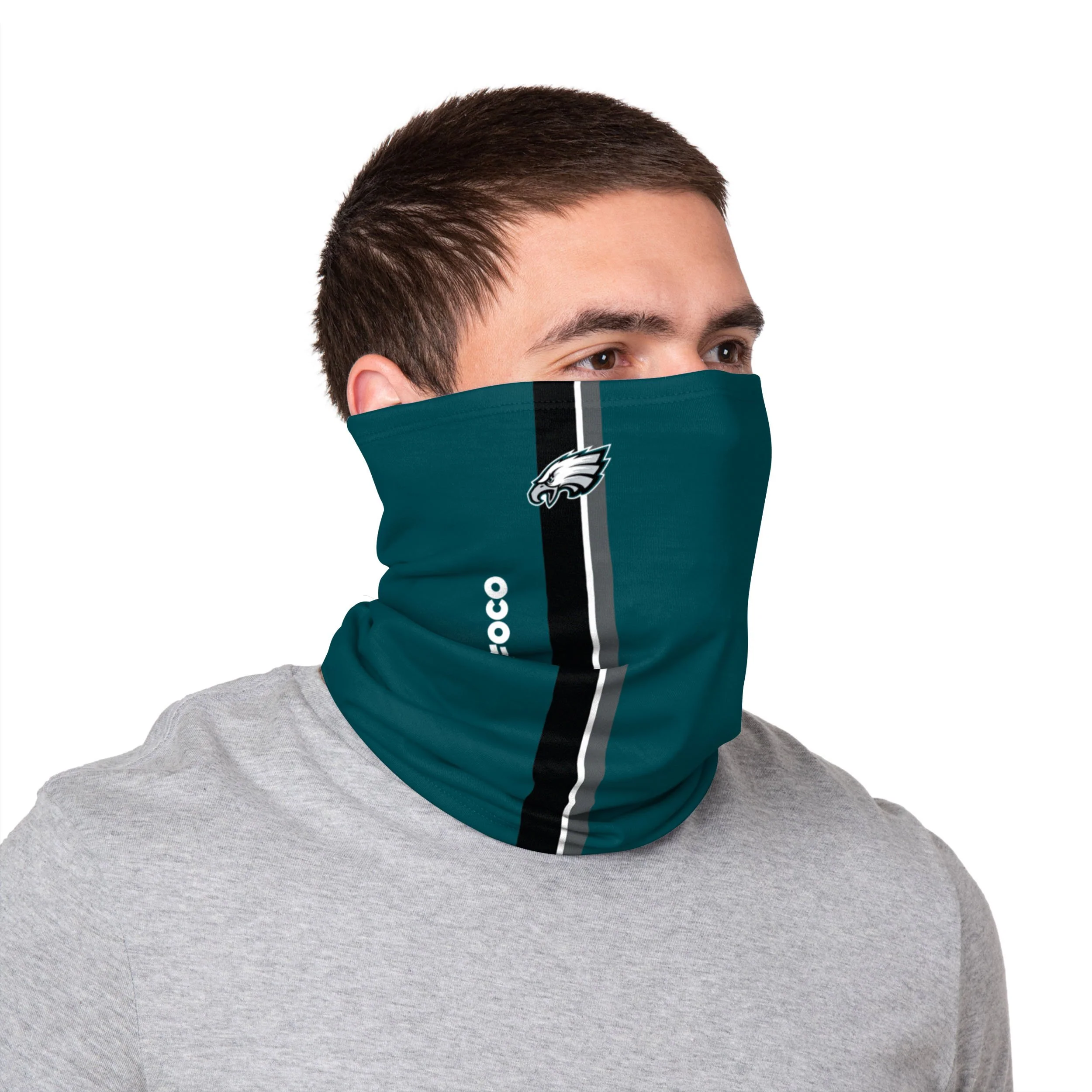 Philadelphia Eagles NFL On-Field Sideline Logo Gaiter Scarf - Image 3