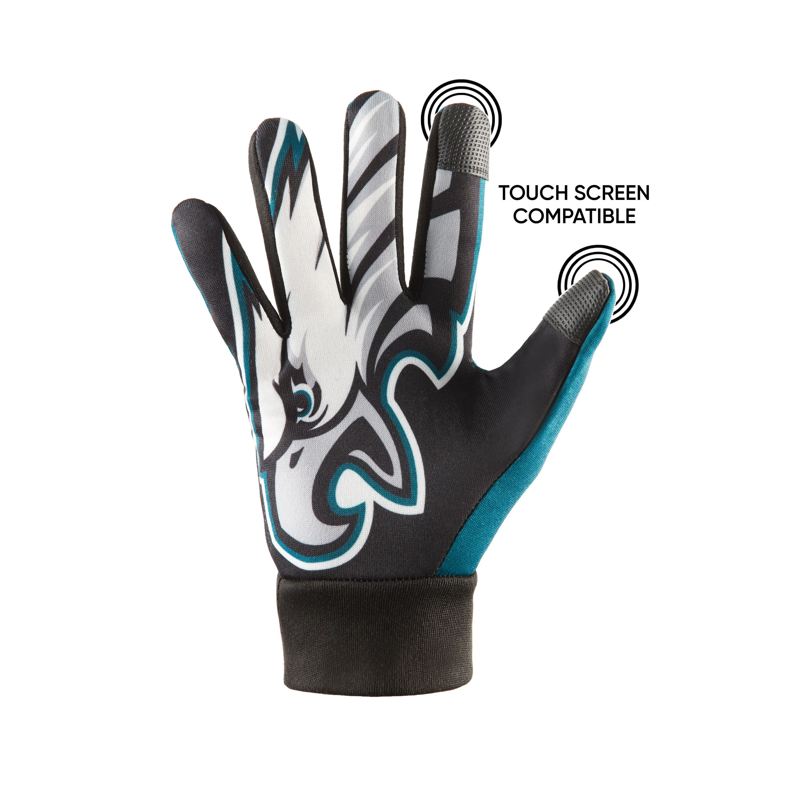 Philadelphia Eagles NFL Palm Logo Texting Gloves - Image 3