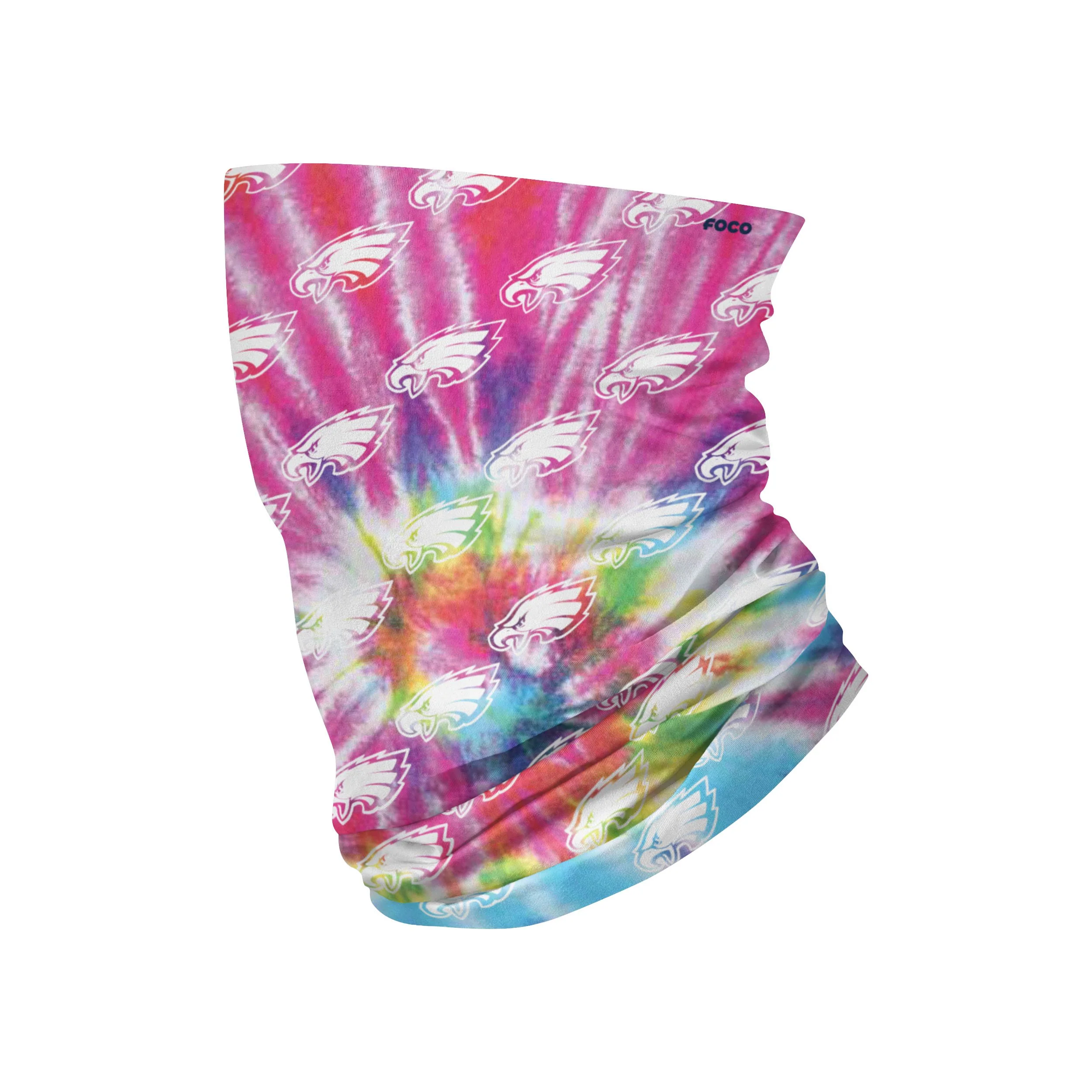 Philadelphia Eagles NFL Pastel Tie-Dye Gaiter Scarf