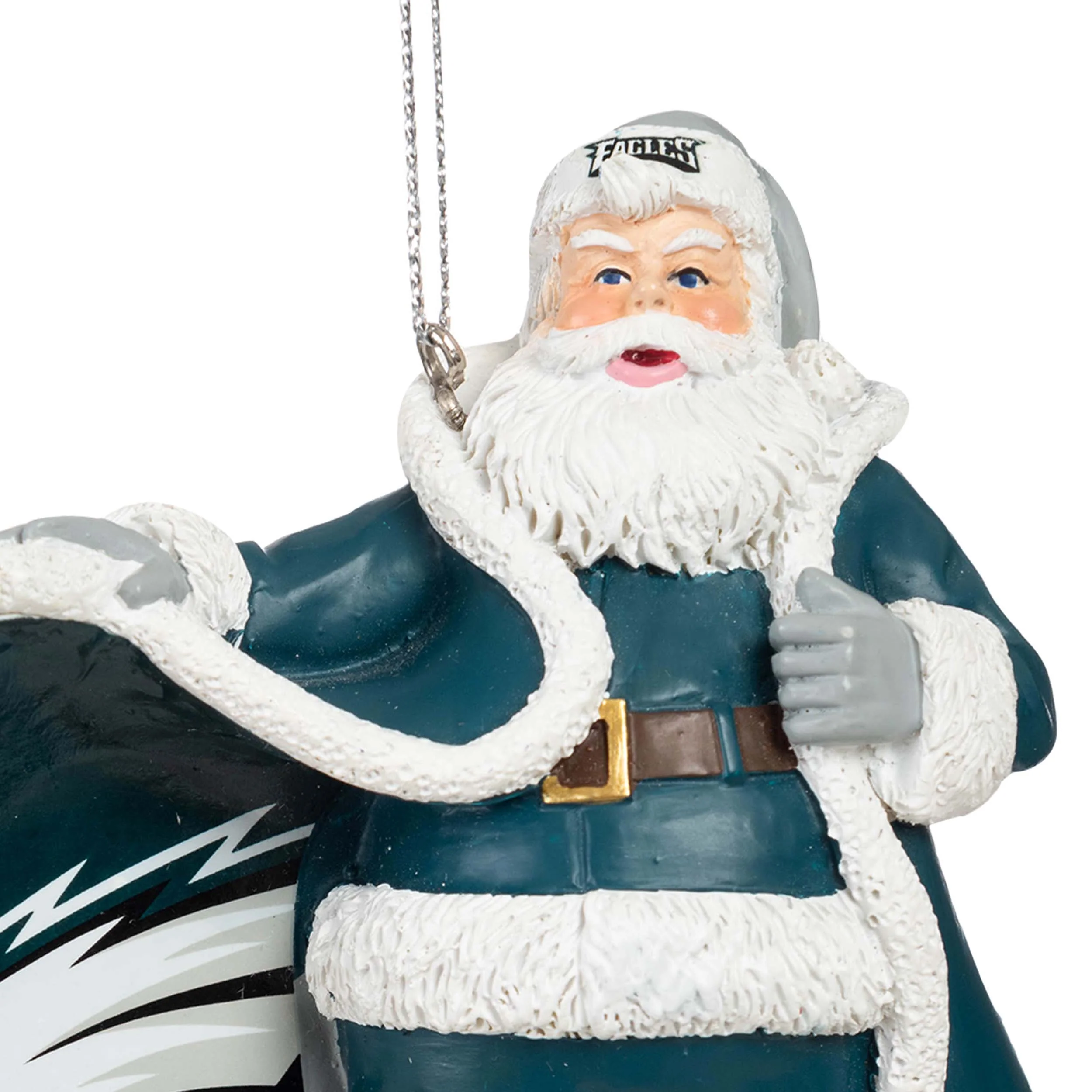Philadelphia Eagles Photoprint Santa Ornament - Image 2