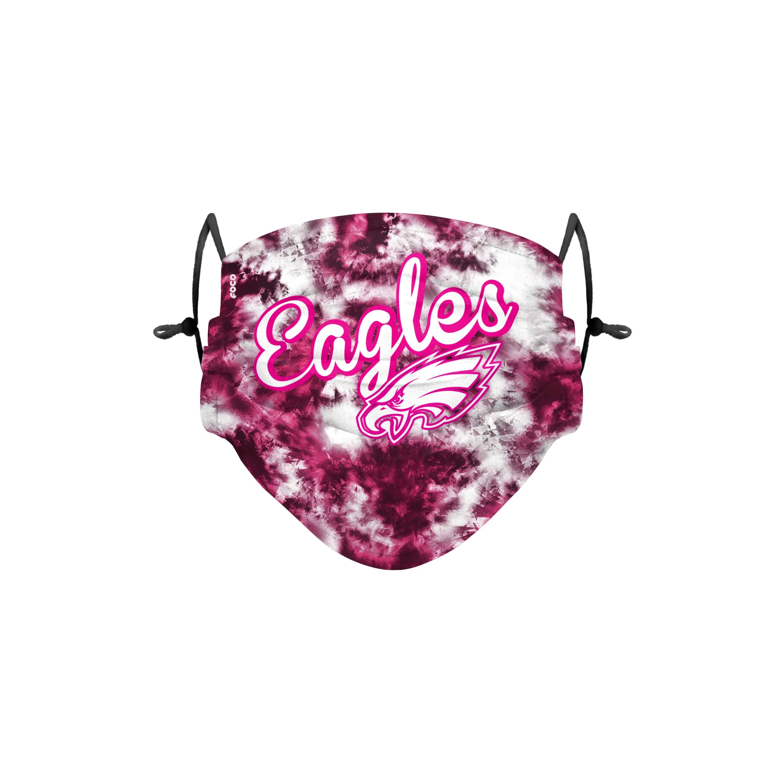 Philadelphia Eagles NFL Pink Tie-Dye Adjustable Face Cover