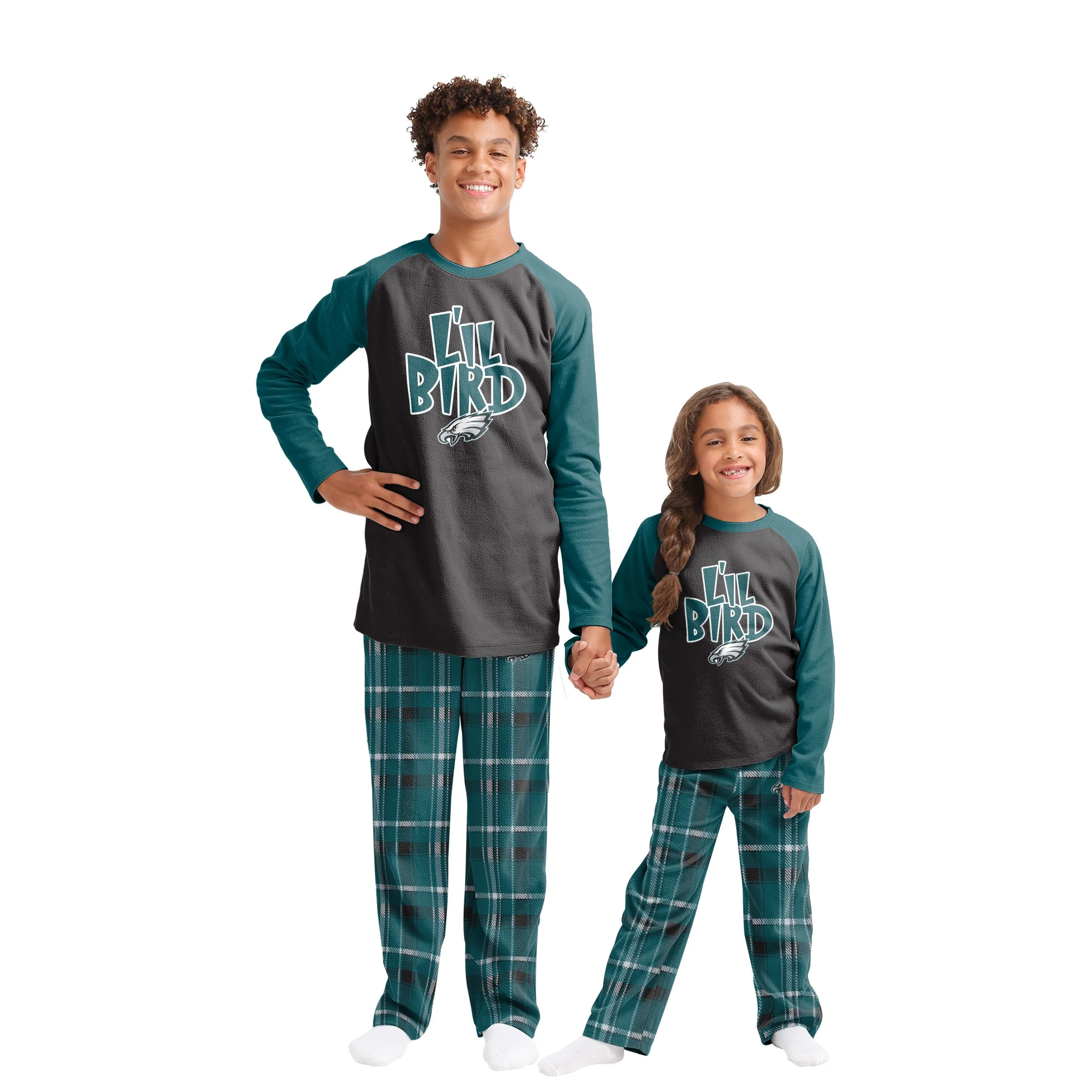 Philadelphia Eagles NFL Plaid Family Holiday Pajamas - Image 4