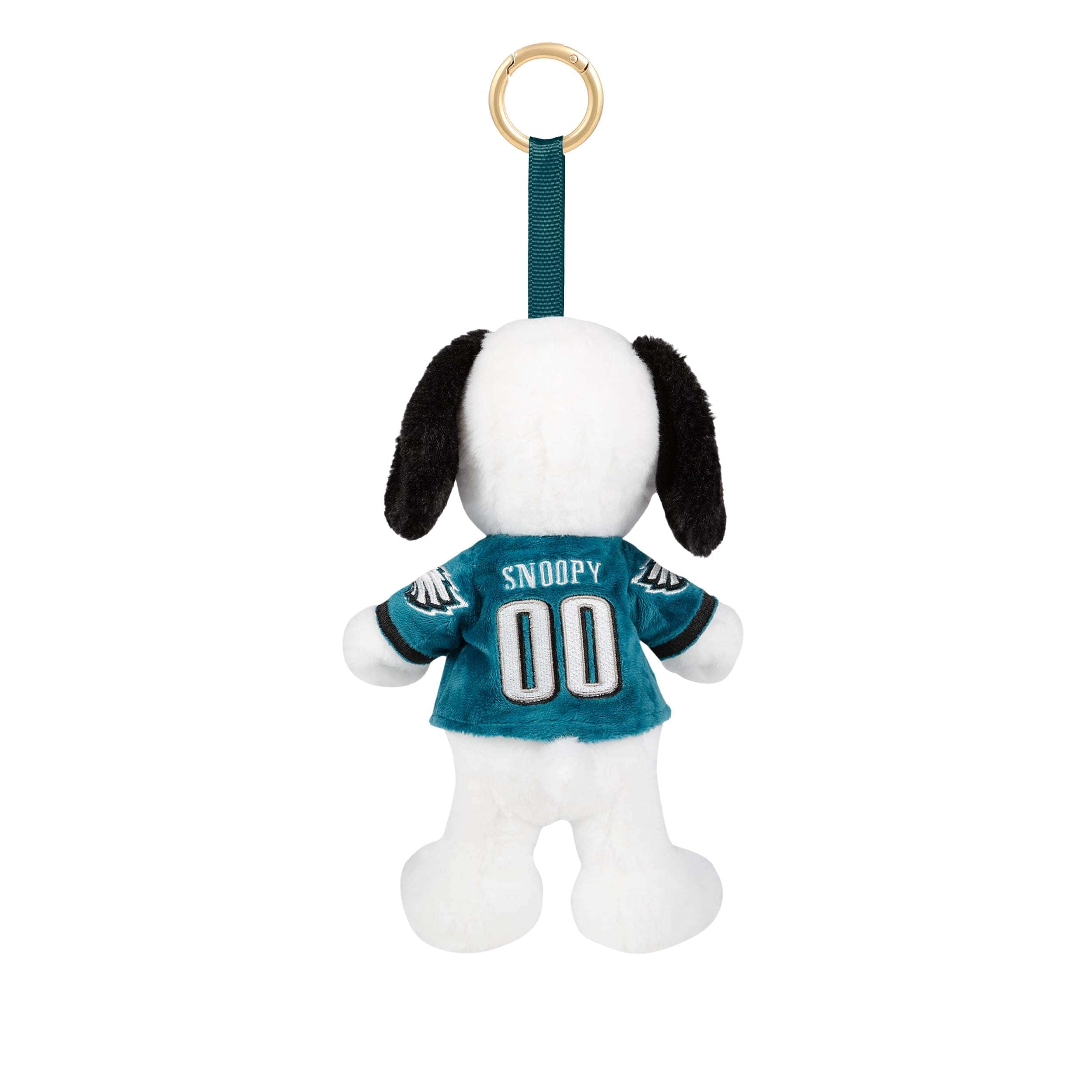 Philadelphia Eagles NFL Plush Snoopy Peanuts Bag Charm Keychain - Image 3