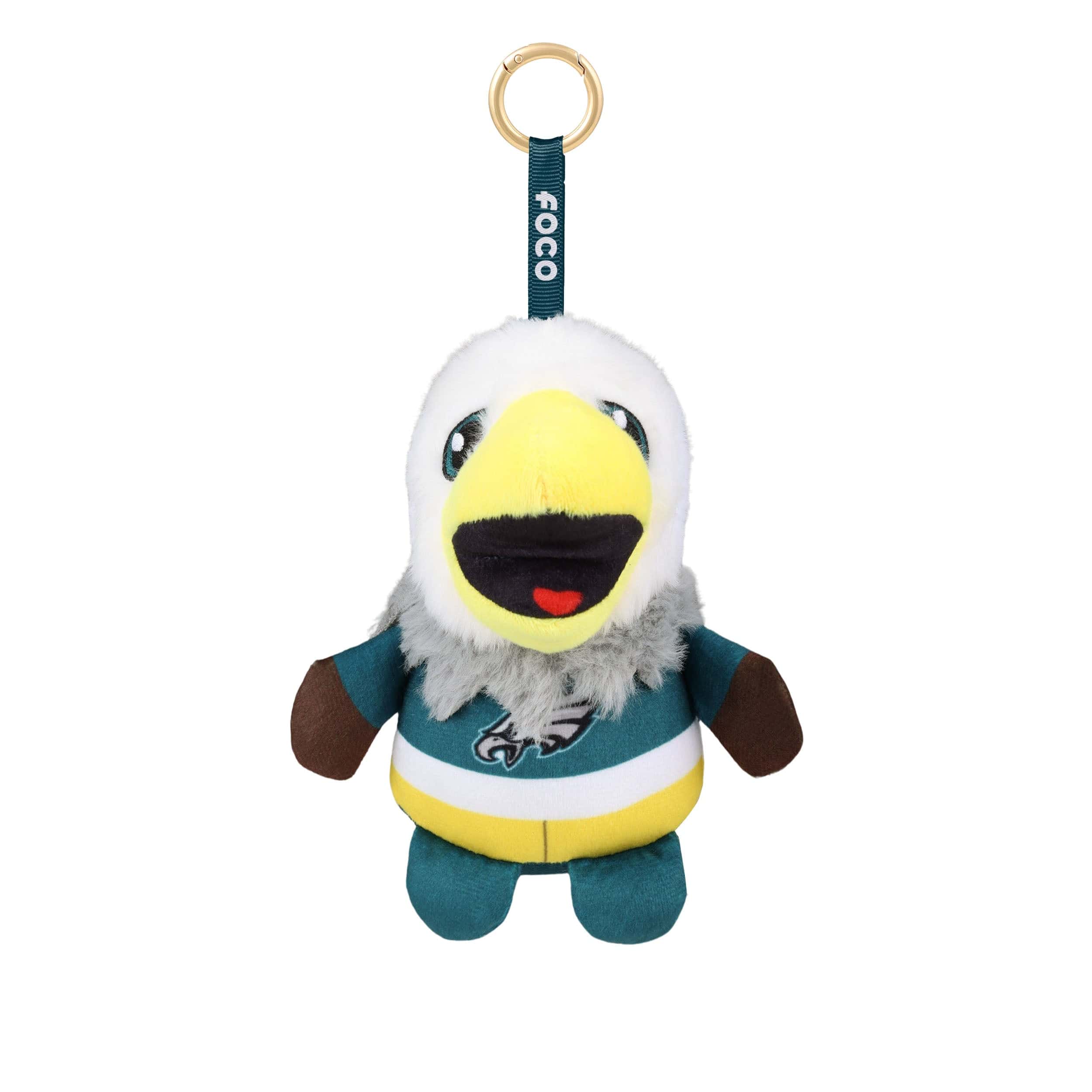 Philadelphia Eagles NFL Plush Teamie Beanie Mascot Bag Charm Keychain - Image 3
