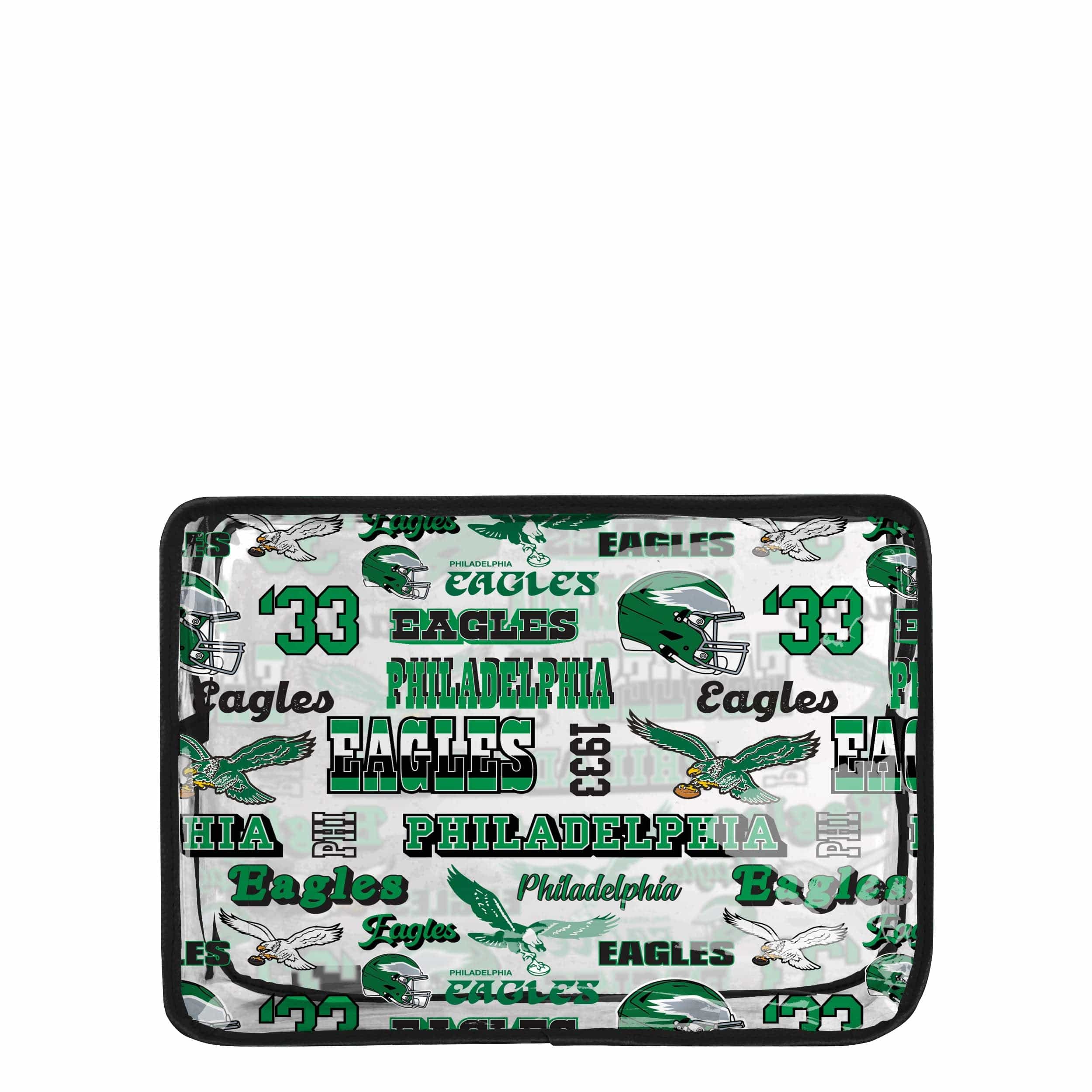 Philadelphia Eagles NFL Repeat Retro Print Clear Cosmetic Bag - Image 5