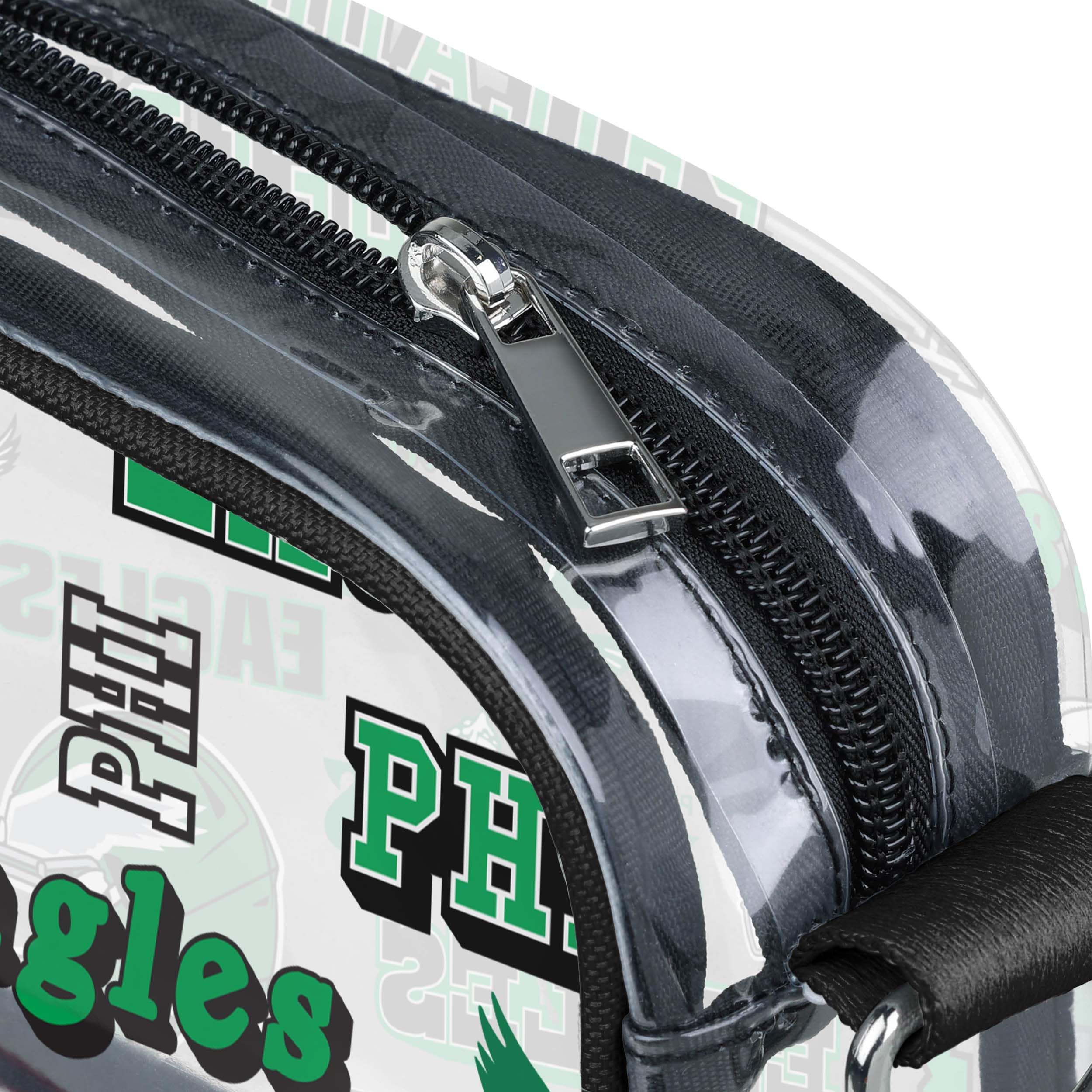 Philadelphia Eagles NFL Repeat Retro Print Clear Crossbody Bag - Image 4