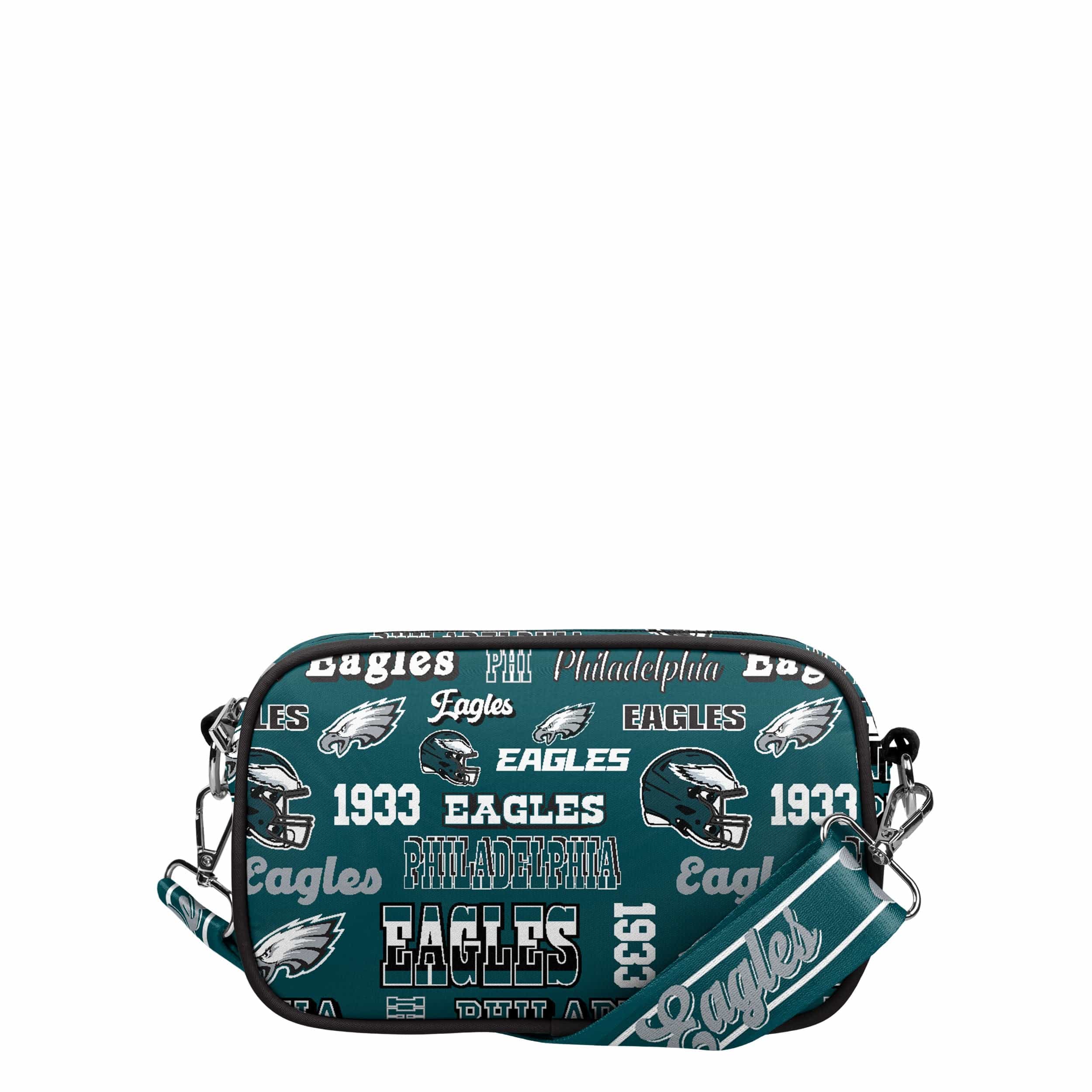 Philadelphia Eagles NFL Repeat Retro Print Nylon Crossbody Bag