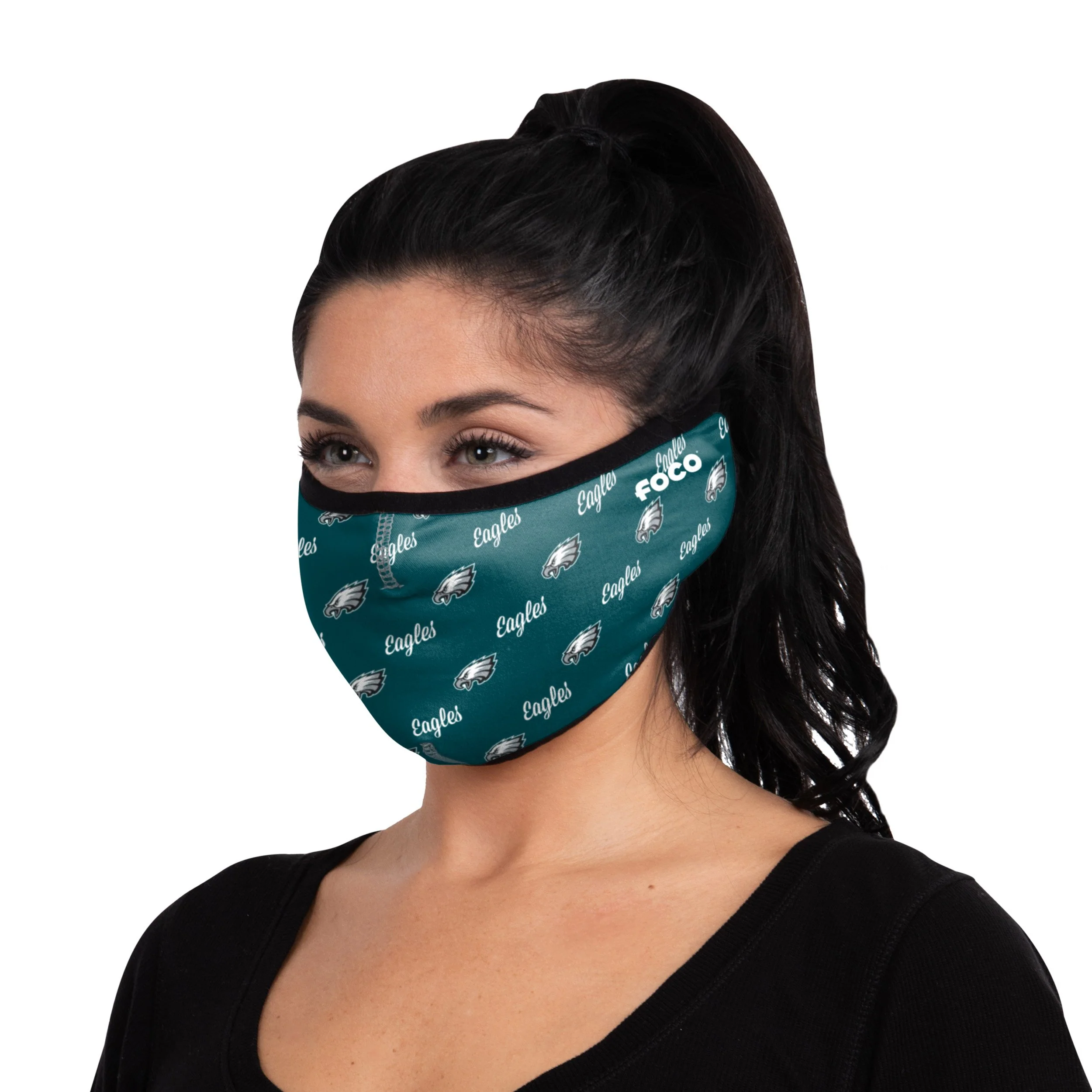 Philadelphia Eagles NFL Repeat Script Earband Face Cover - Image 2