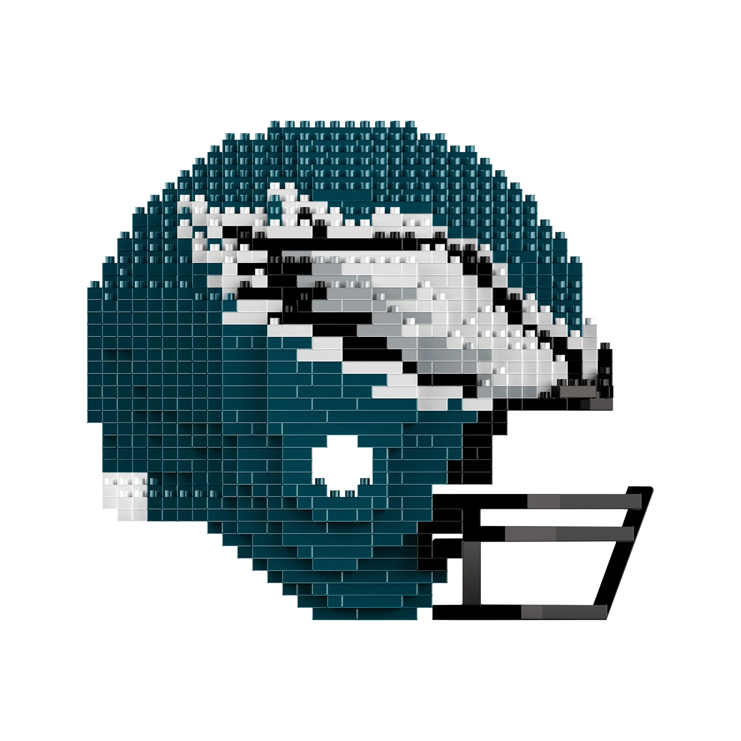 Philadelphia Eagles NFL Replica BRXLZ Mini Helmet - Image 2