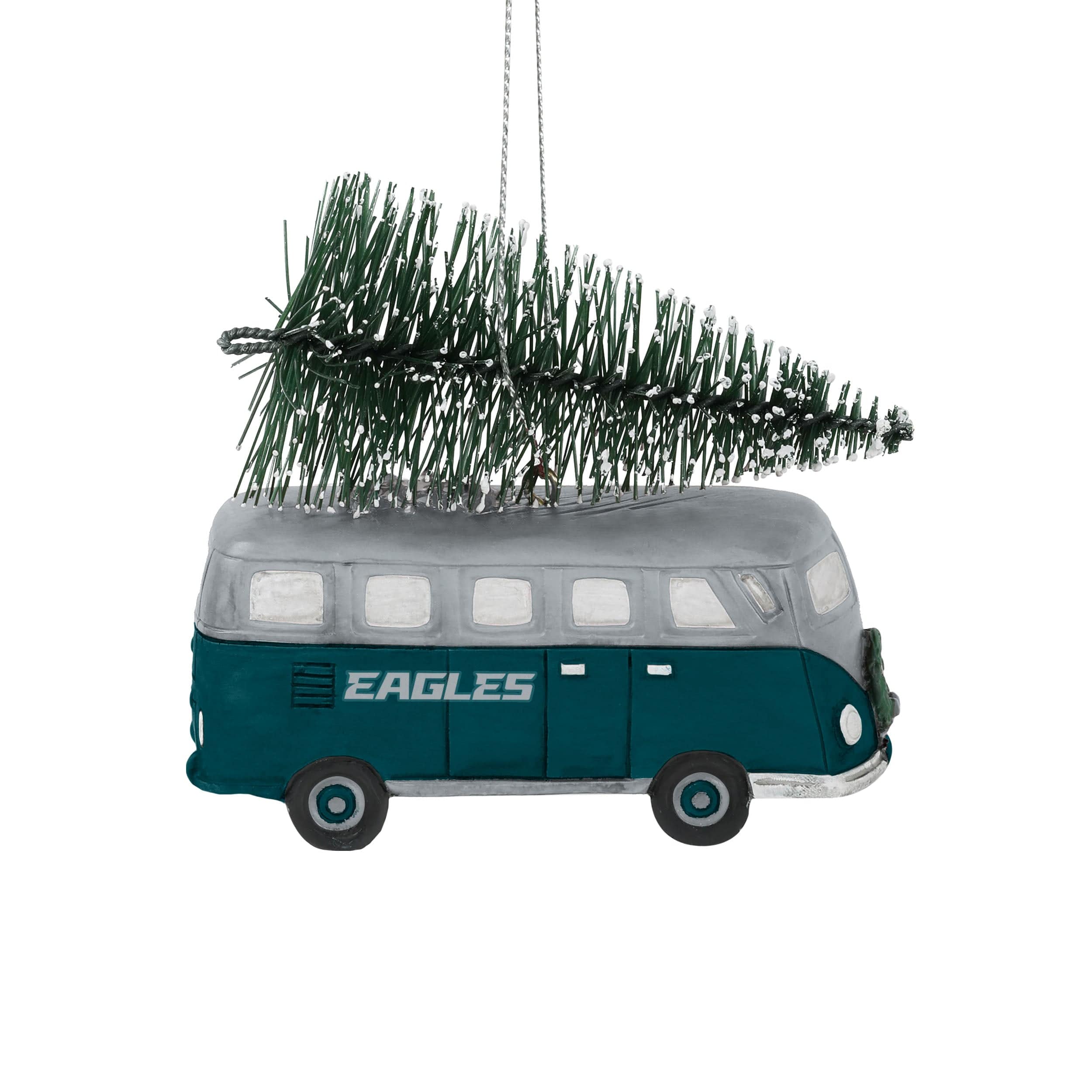 Philadelphia Eagles Retro Bus With Tree Ornament - Image 2