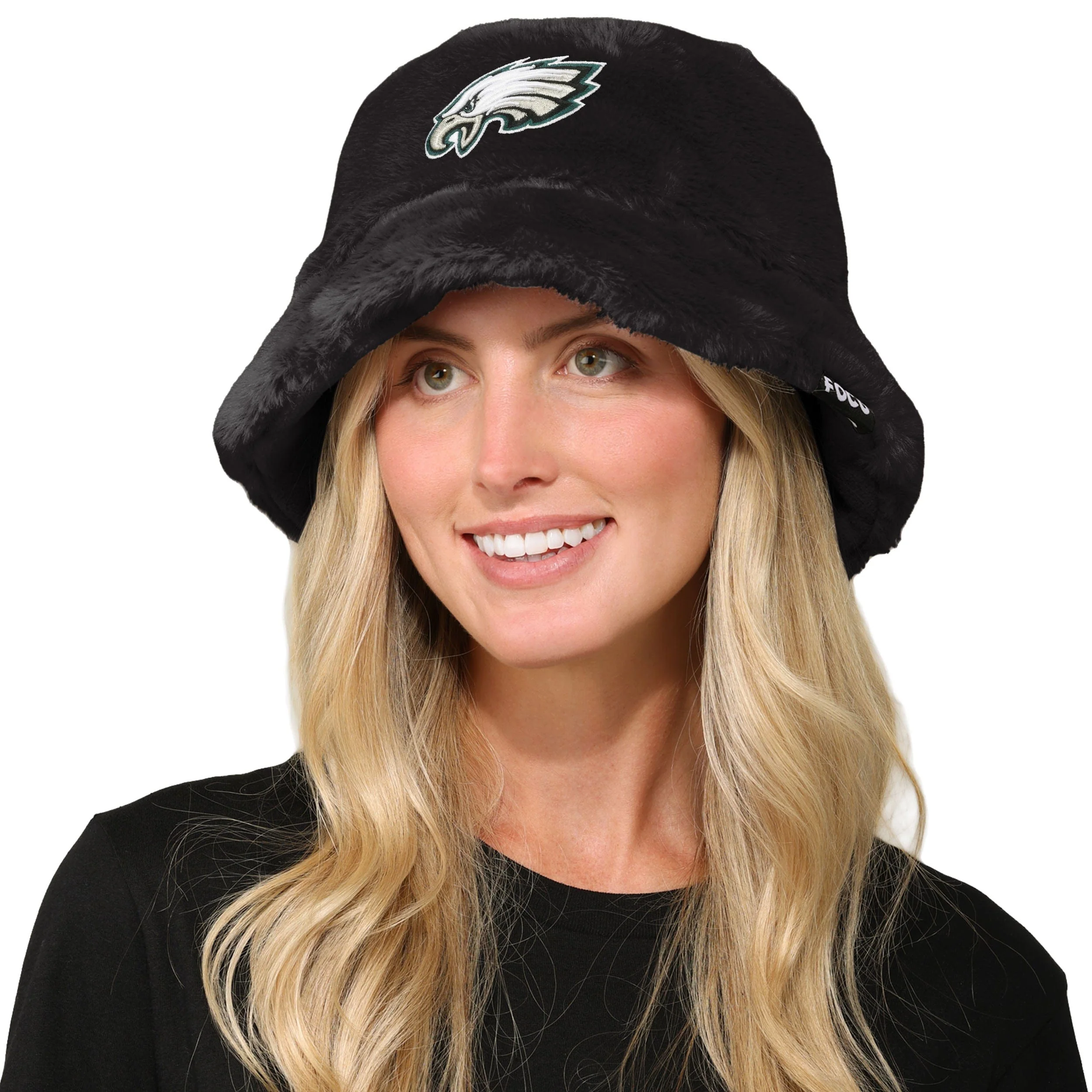 Philadelphia Eagles NFL Reversible Faux Fur Bucket Hat - Image 2