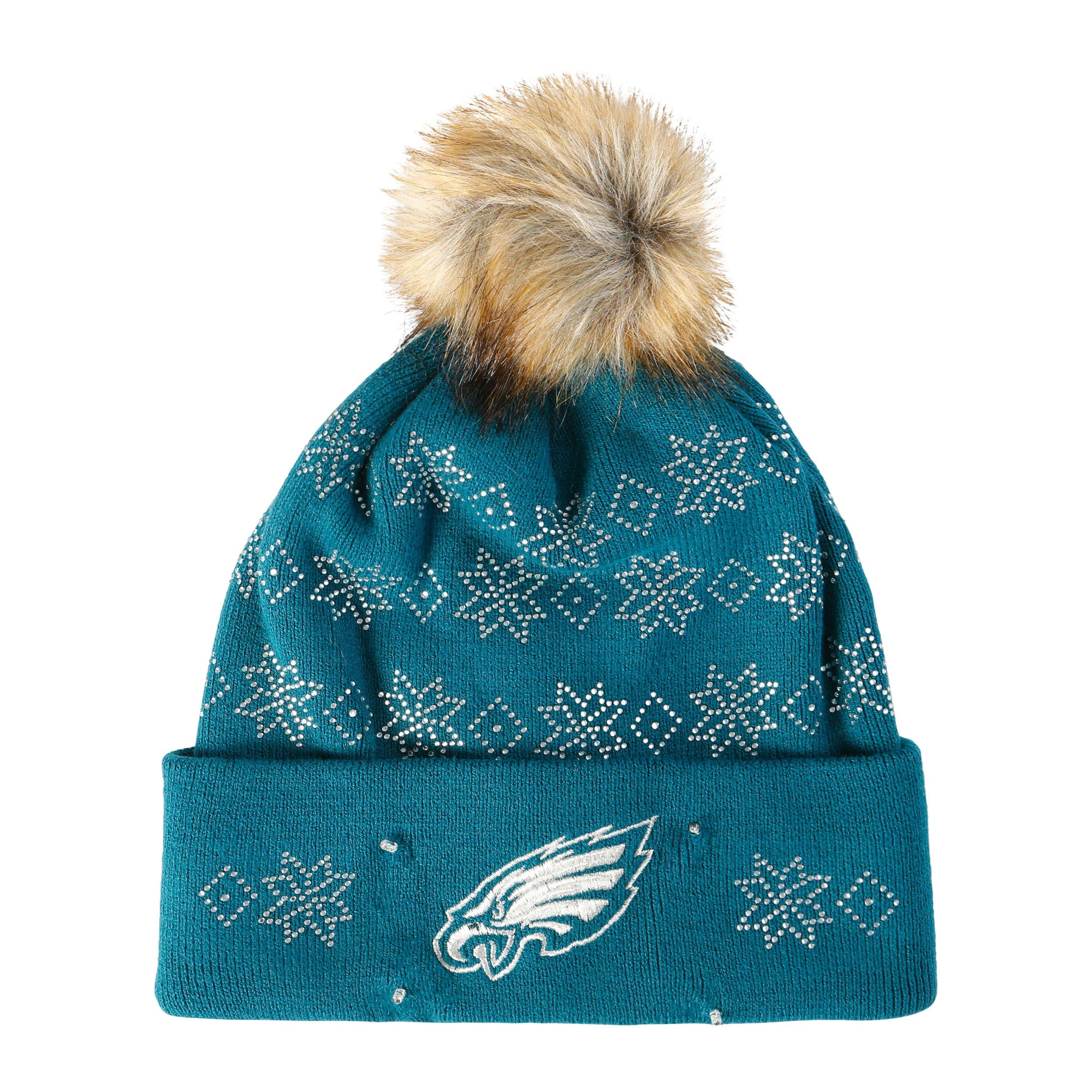 Philadelphia Eagles NFL Rhinestone Light Up Beanie - Image 3
