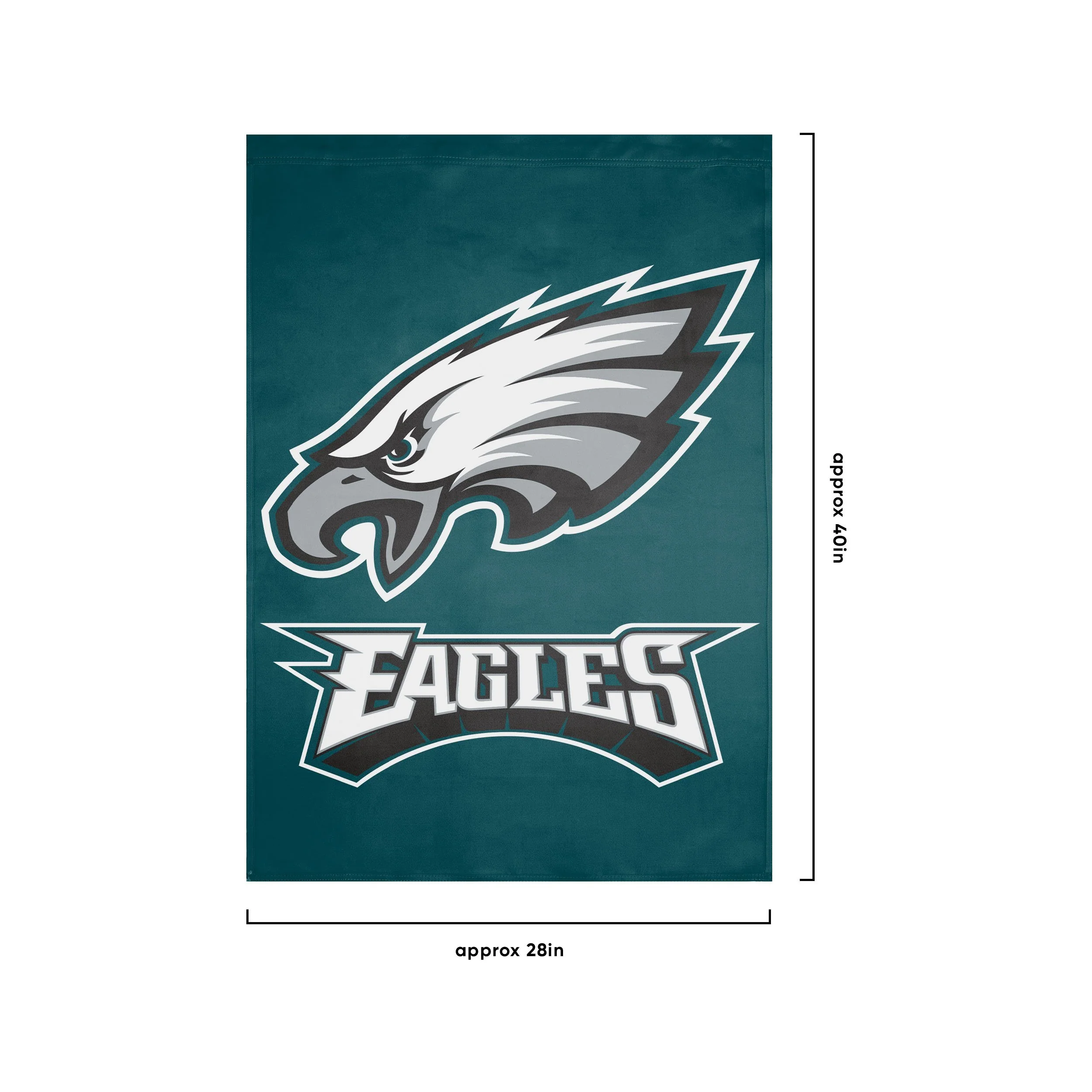 Philadelphia Eagles NFL Solid Vertical Flag - Image 3