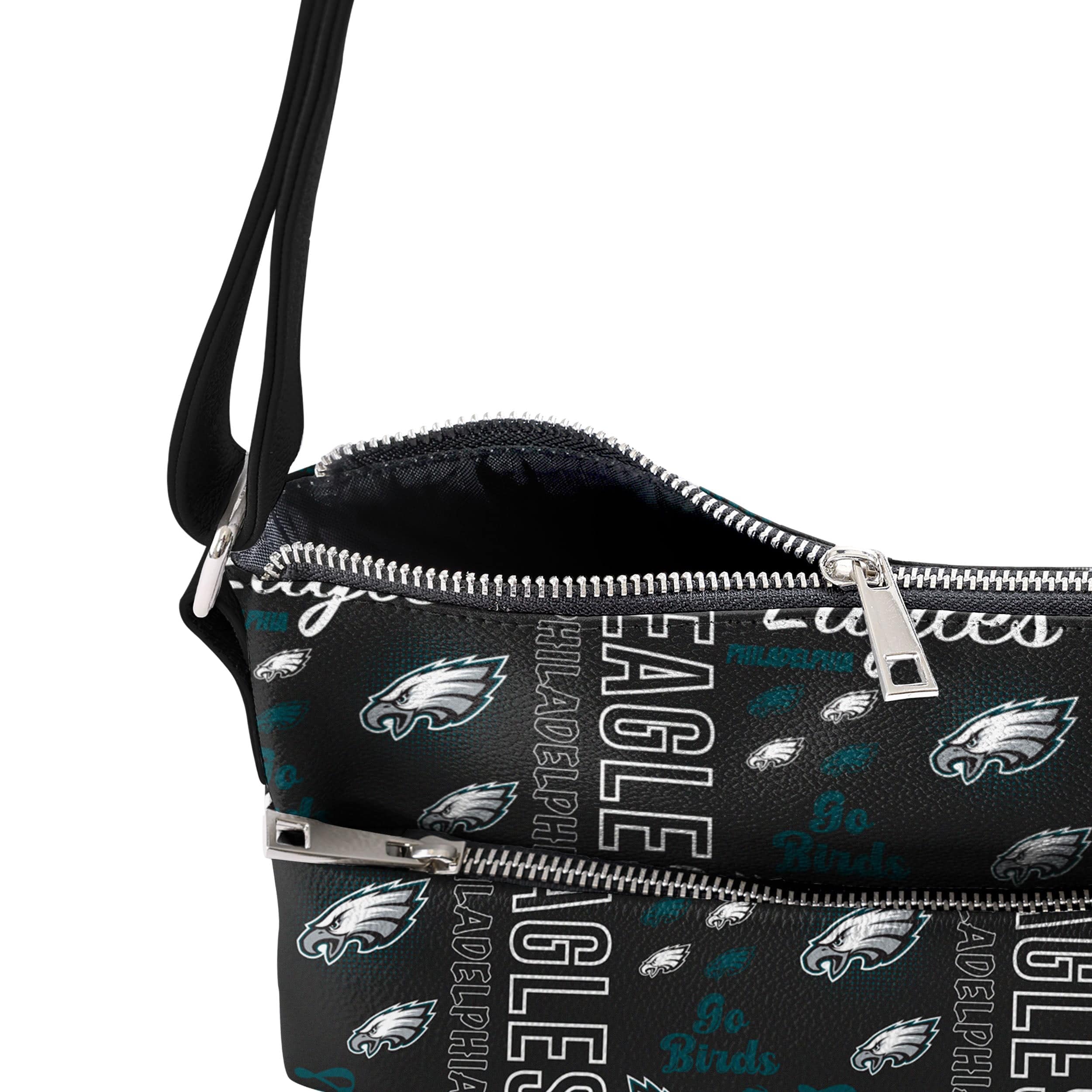 Philadelphia Eagles NFL Spirited Style Printed Collection Foldover Tote Bag - Image 4