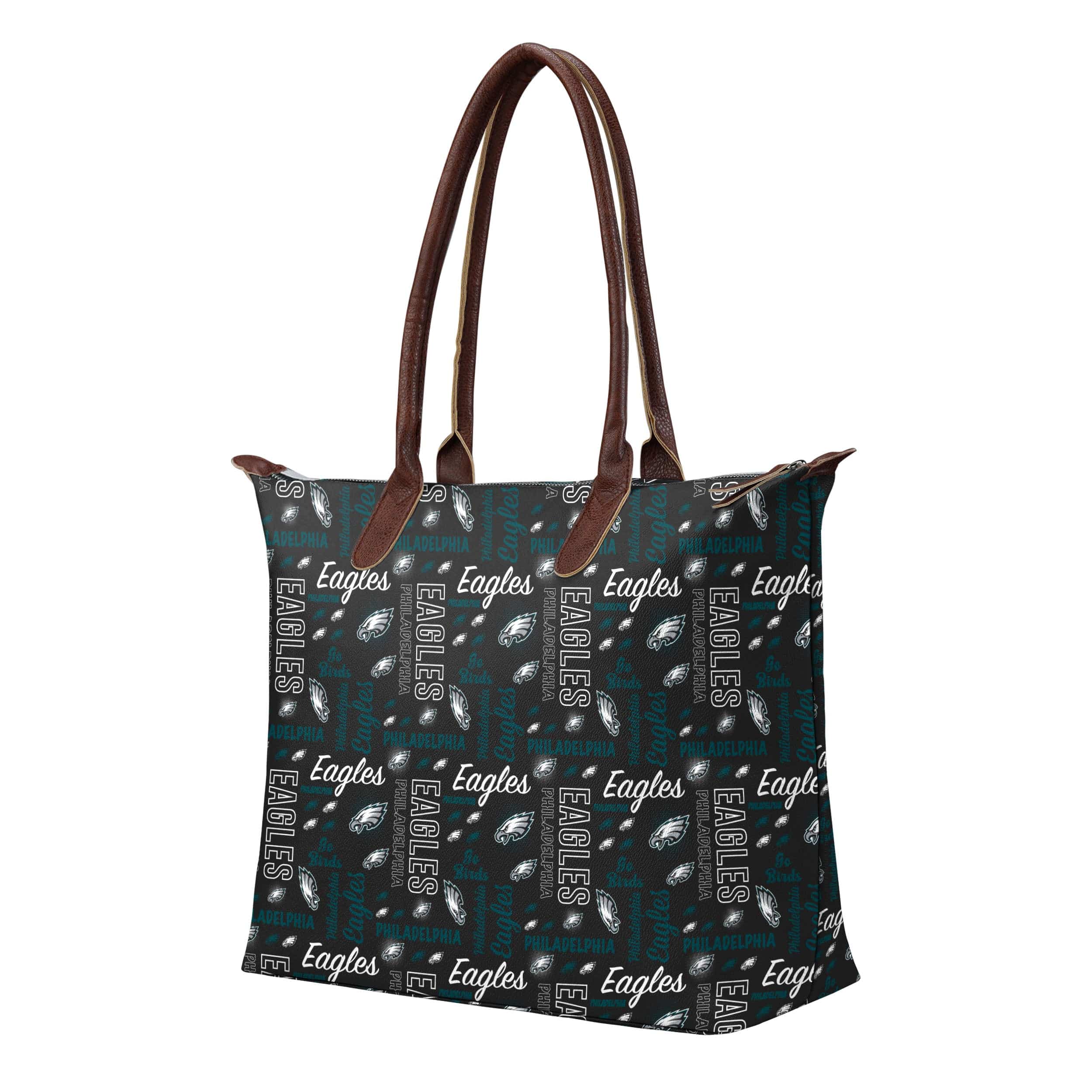Philadelphia Eagles NFL Spirited Style Printed Collection Tote Bag - Image 2