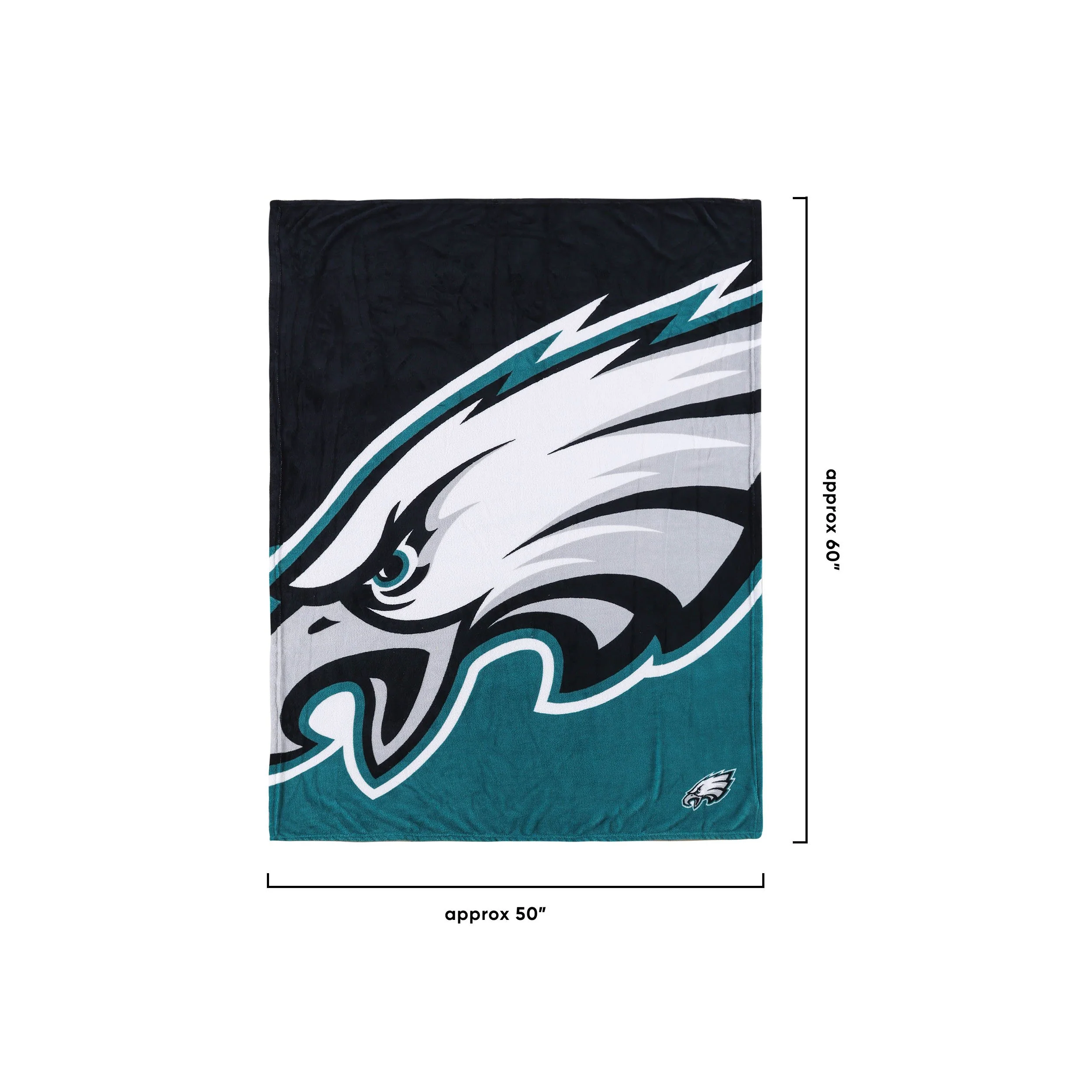 Philadelphia Eagles NFL Supreme Slumber Plush Throw Blanket - Image 3