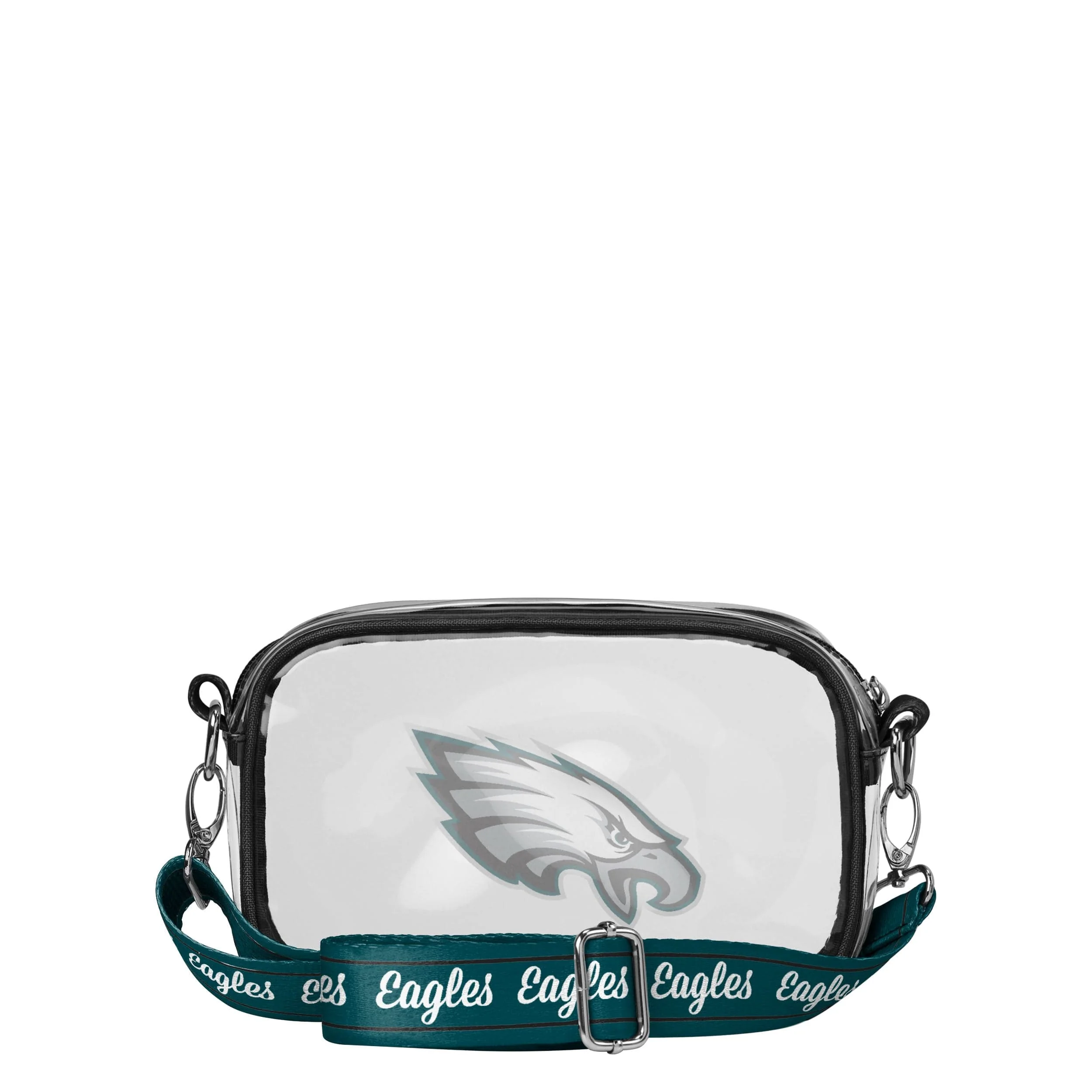 Philadelphia Eagles NFL Team Stripe Clear Crossbody Bag - Image 5