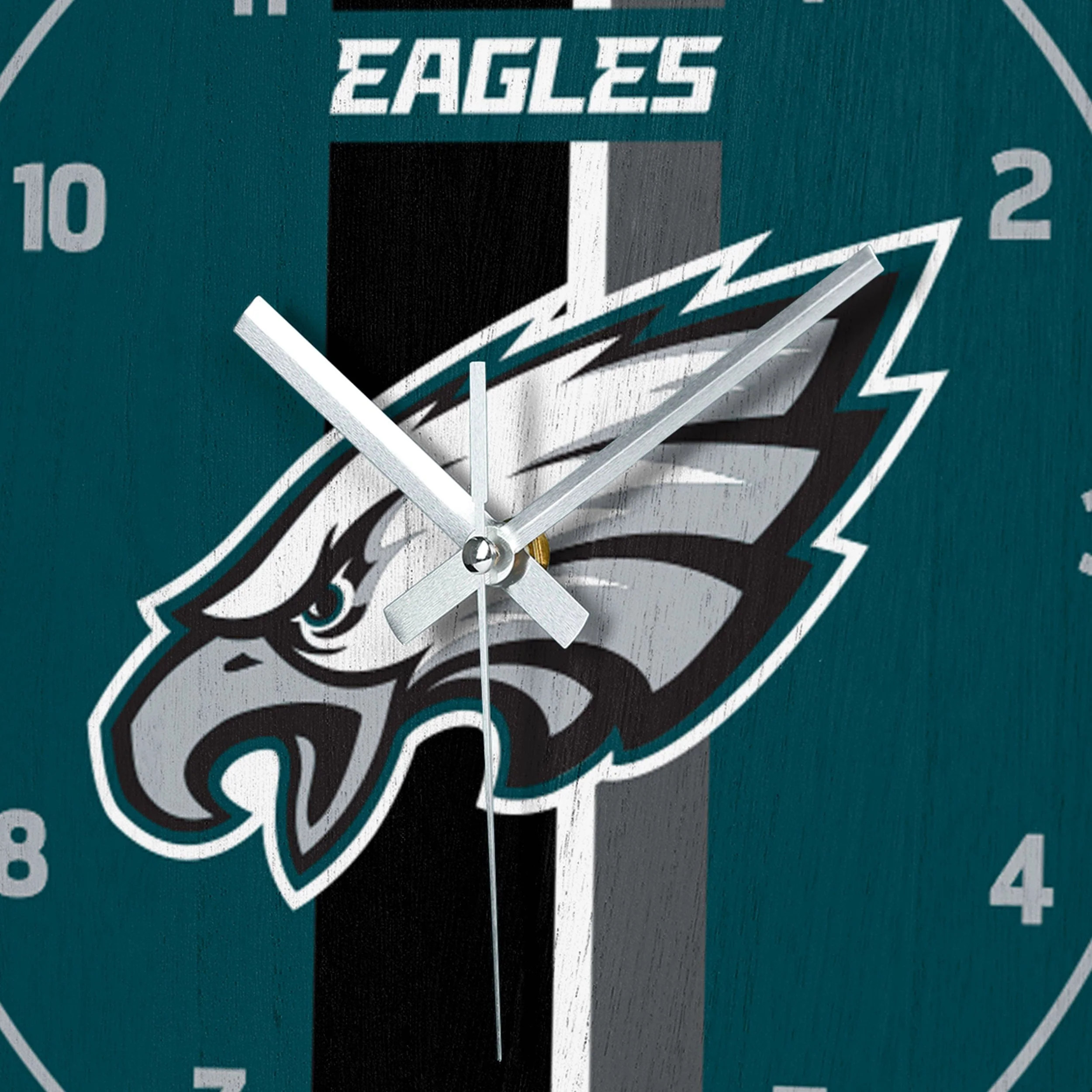 Philadelphia Eagles NFL Team Stripe Clock - Image 3