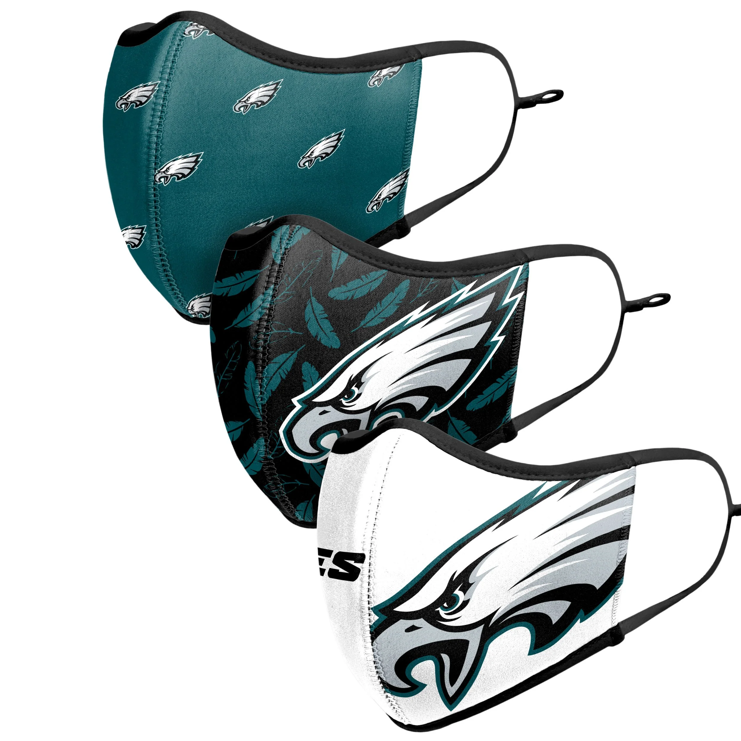 Philadelphia Eagles NFL Thematic Sport 3 Pack Face Cover - Image 4