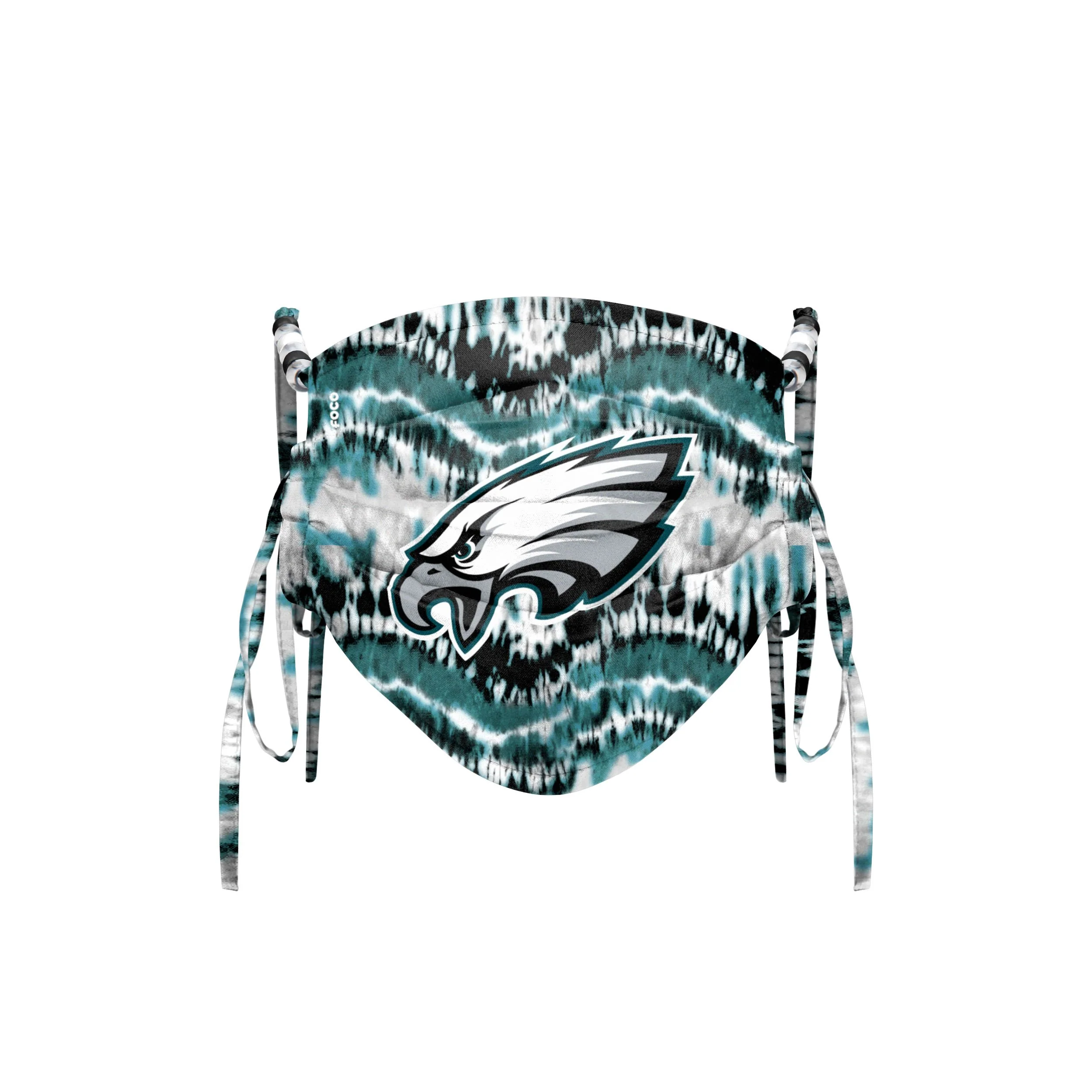 Philadelphia Eagles NFL Tie-Dye Beaded Tie-Back Face Cover - Image 2