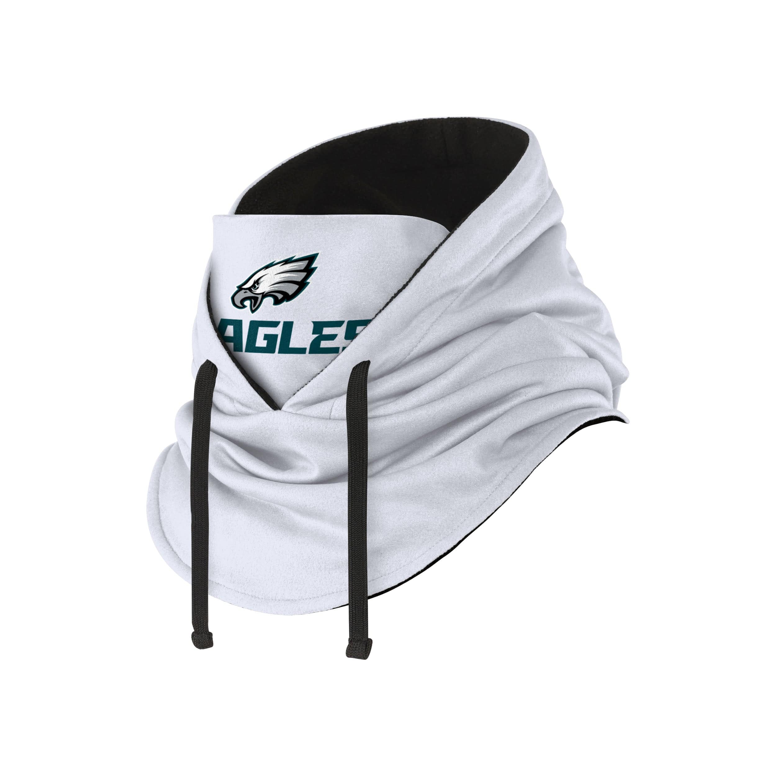 Philadelphia Eagles NFL White Drawstring Hooded Gaiter - Image 2