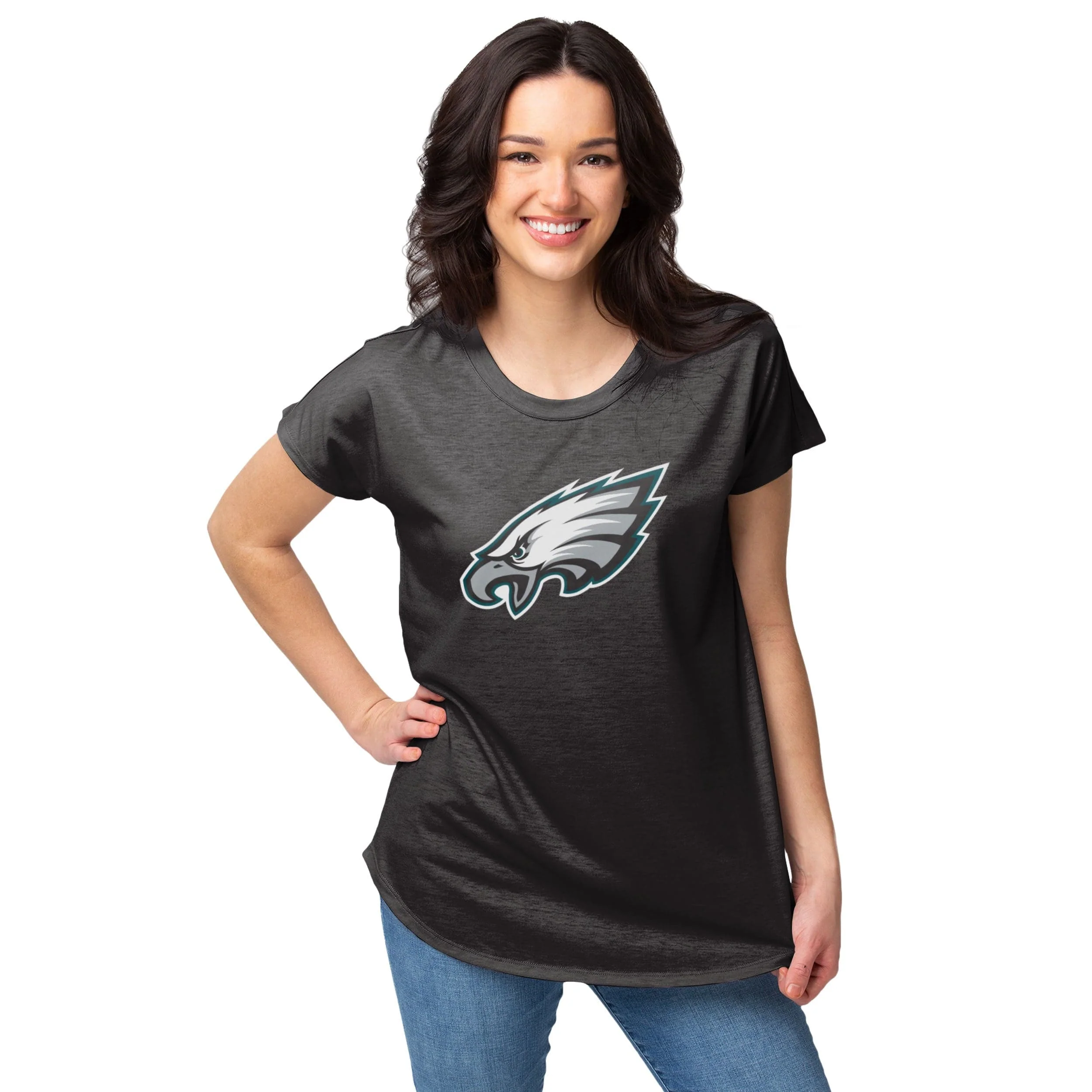 Philadelphia Eagles NFL Womens Big Logo Tunic Top
