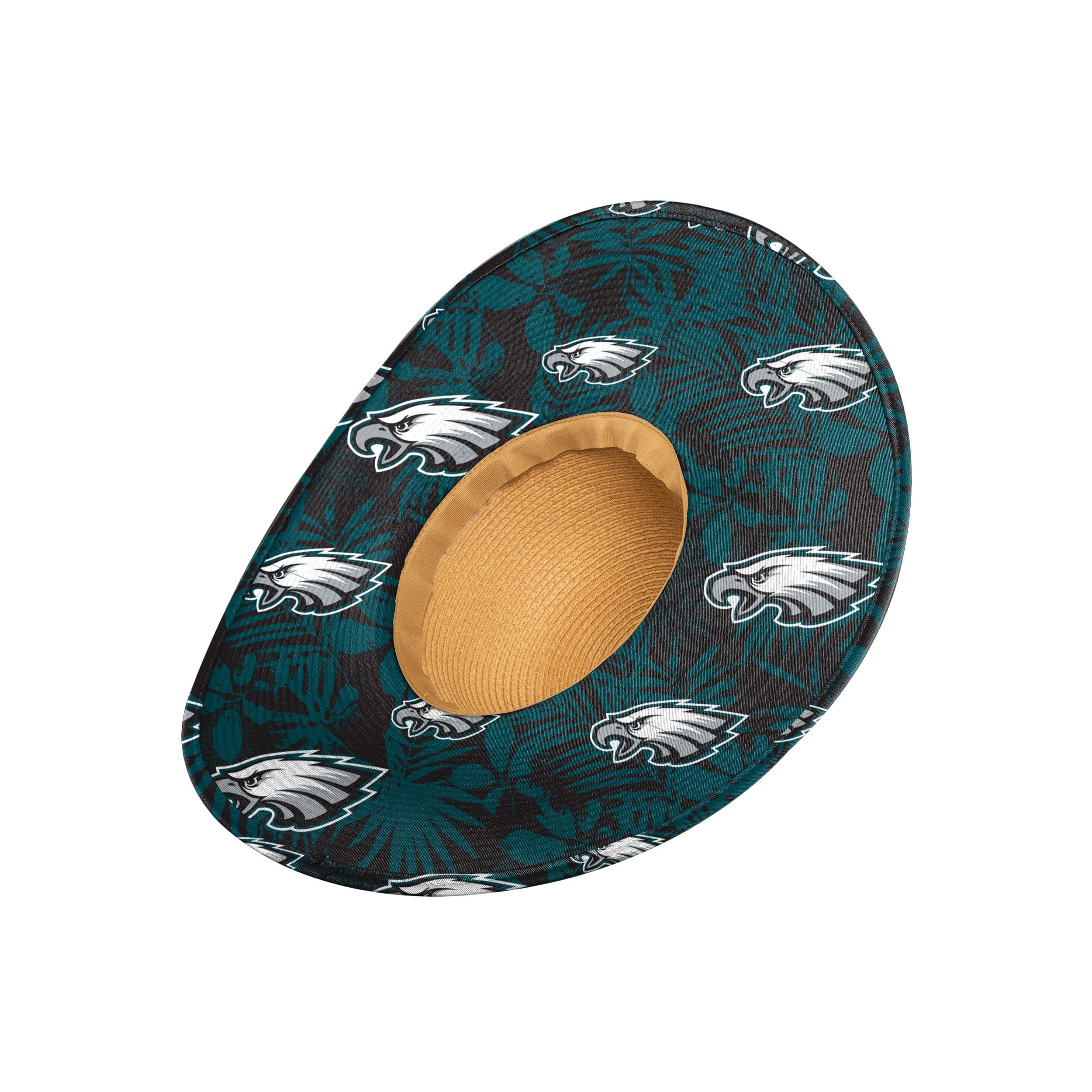 Philadelphia Eagles NFL Womens Floral Straw Hat - Image 2