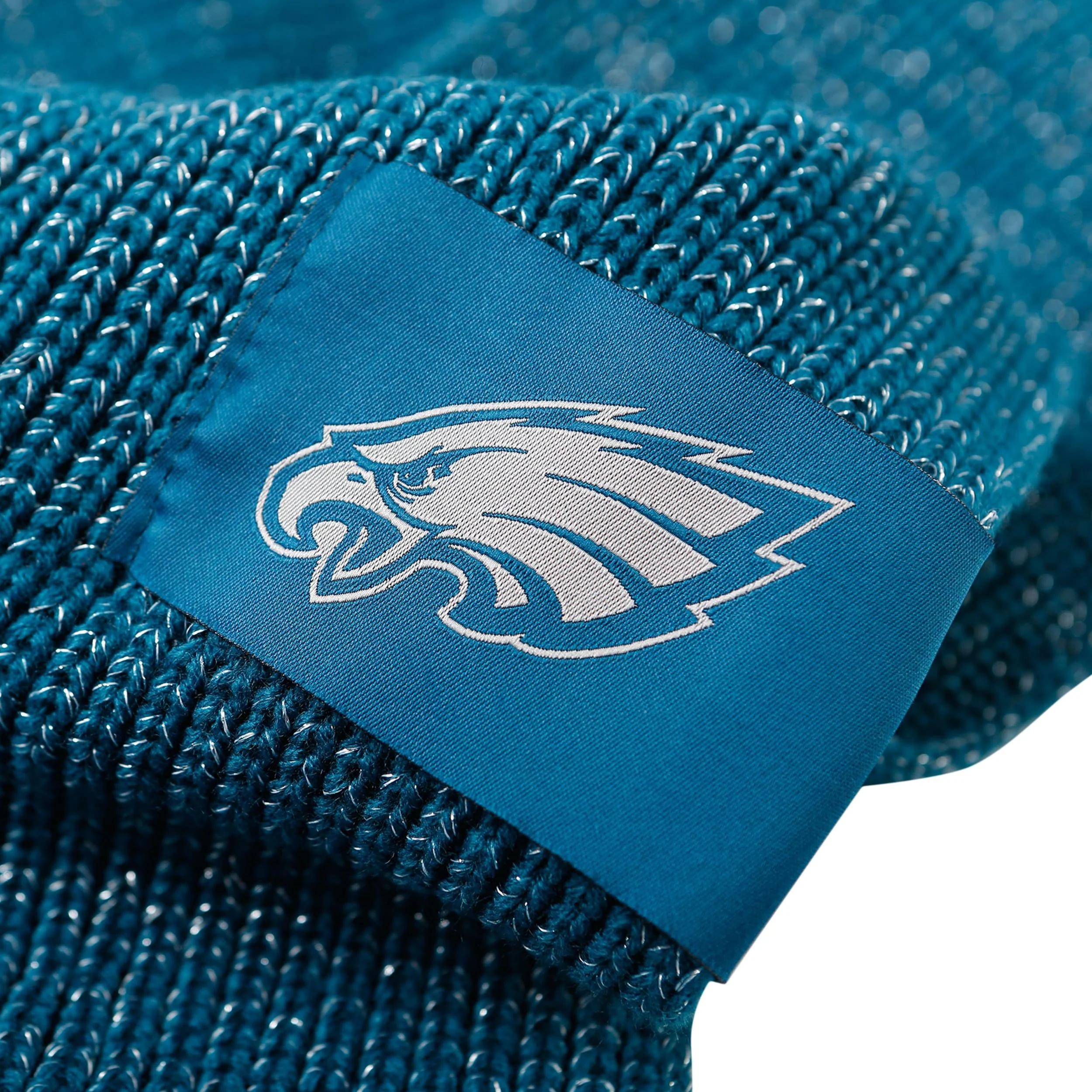 Philadelphia Eagles NFL Womens Glitter Knit Cold Weather Set - Image 4