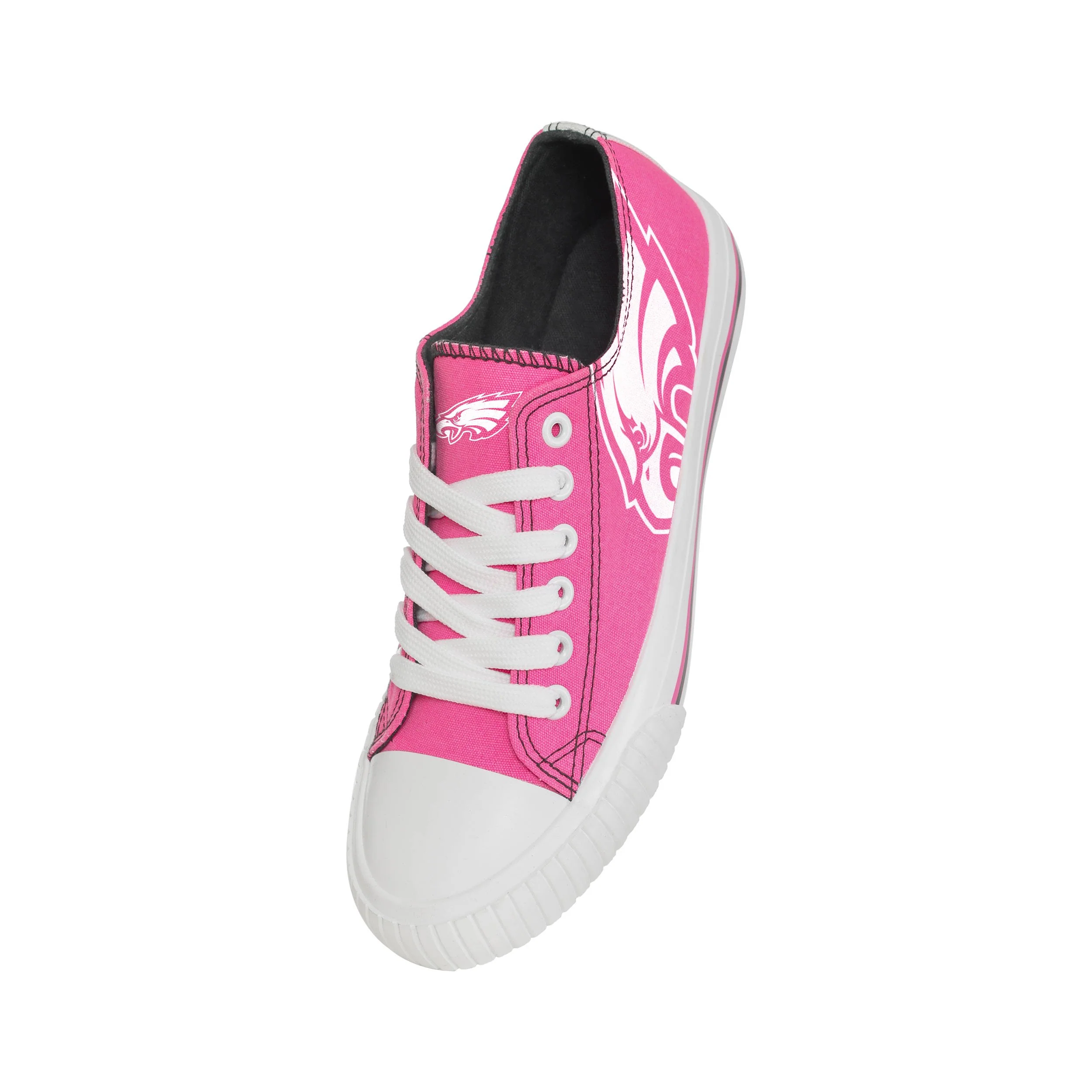 Philadelphia Eagles NFL Womens Highlights Low Top Canvas Shoe - Image 3