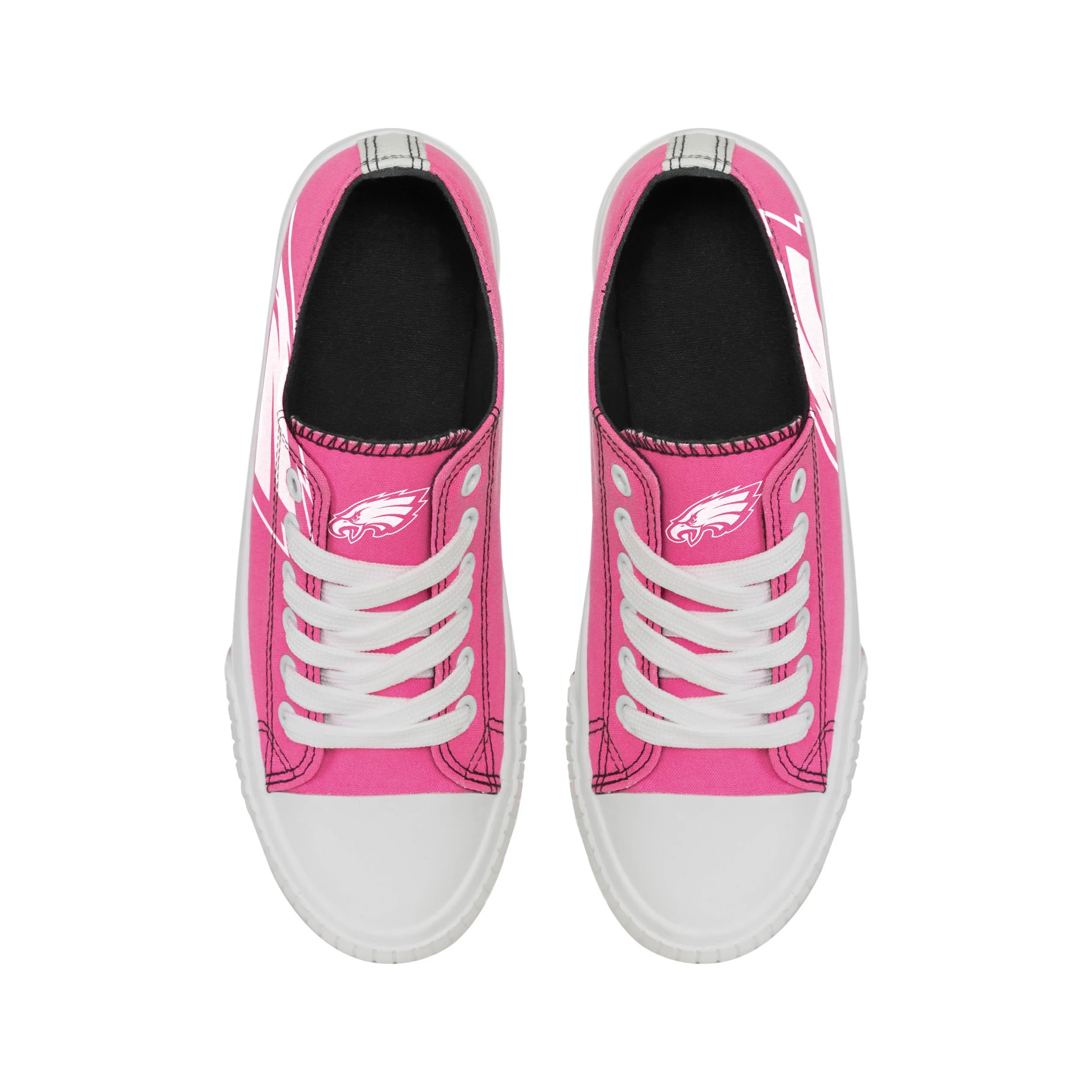 Philadelphia Eagles NFL Womens Highlights Low Top Canvas Shoe - Image 4