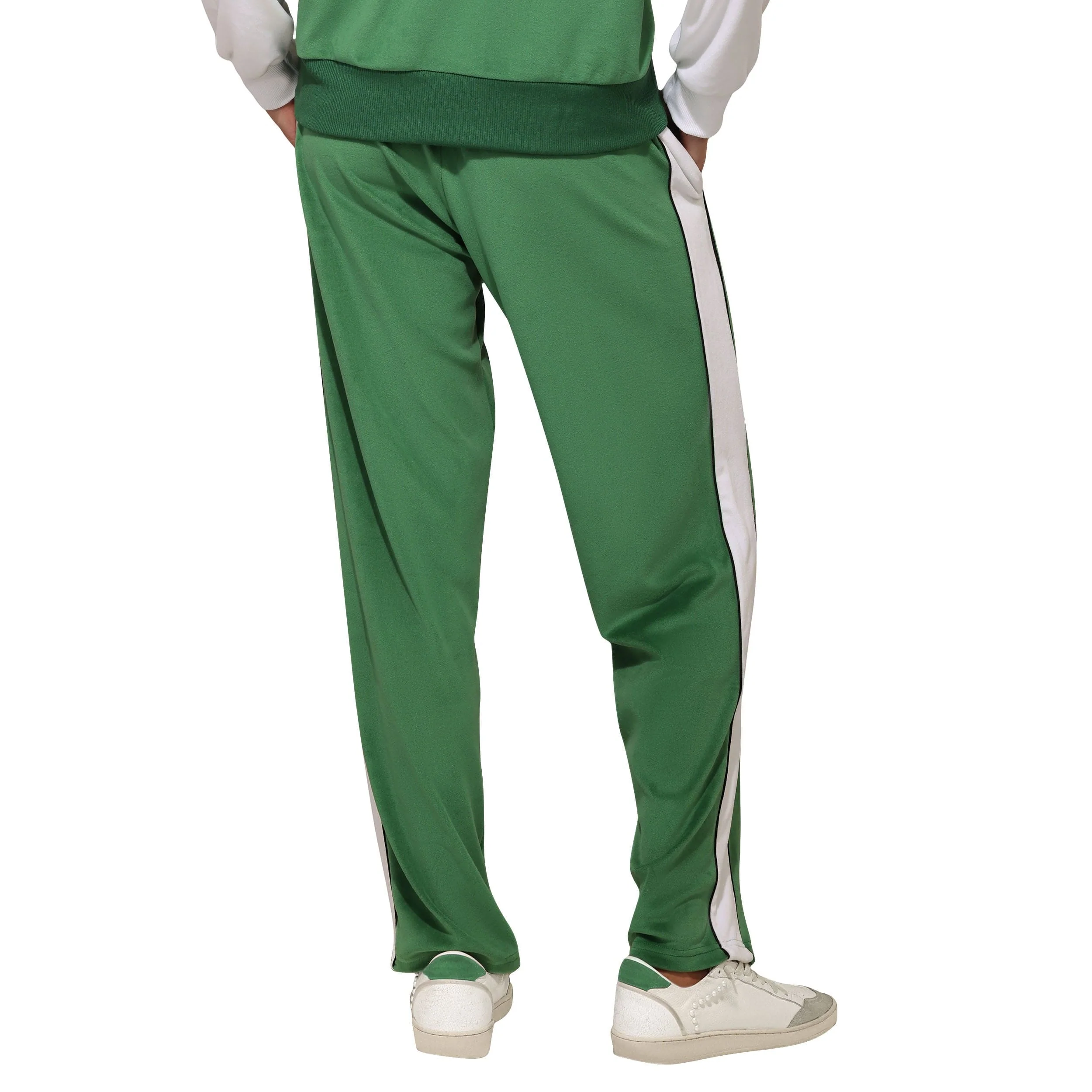 Philadelphia Eagles NFL Womens Kelly Green Two Tone Velour Pants - Image 2