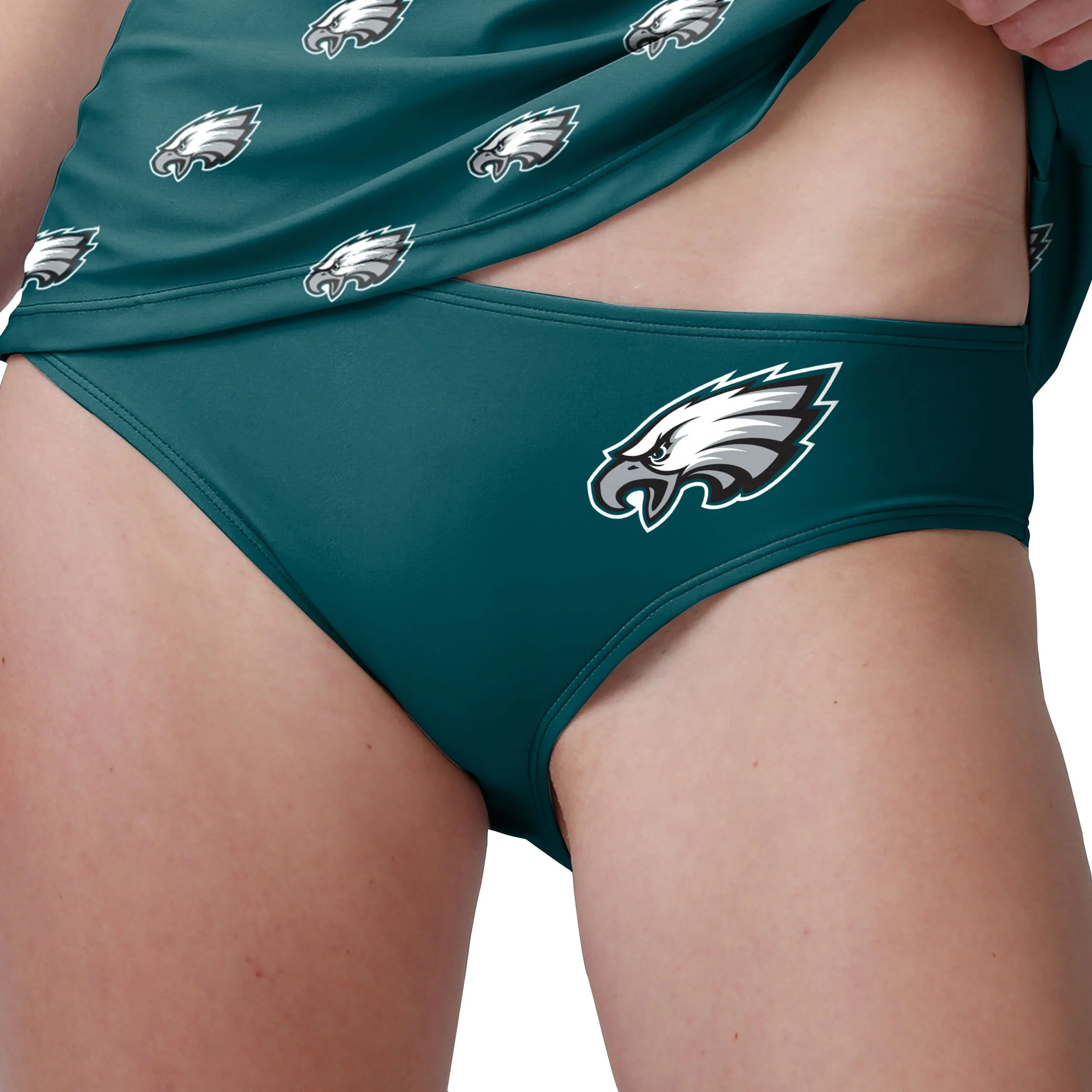Philadelphia Eagles NFL Womens Mini Logo Bikini Bottom - Image 3