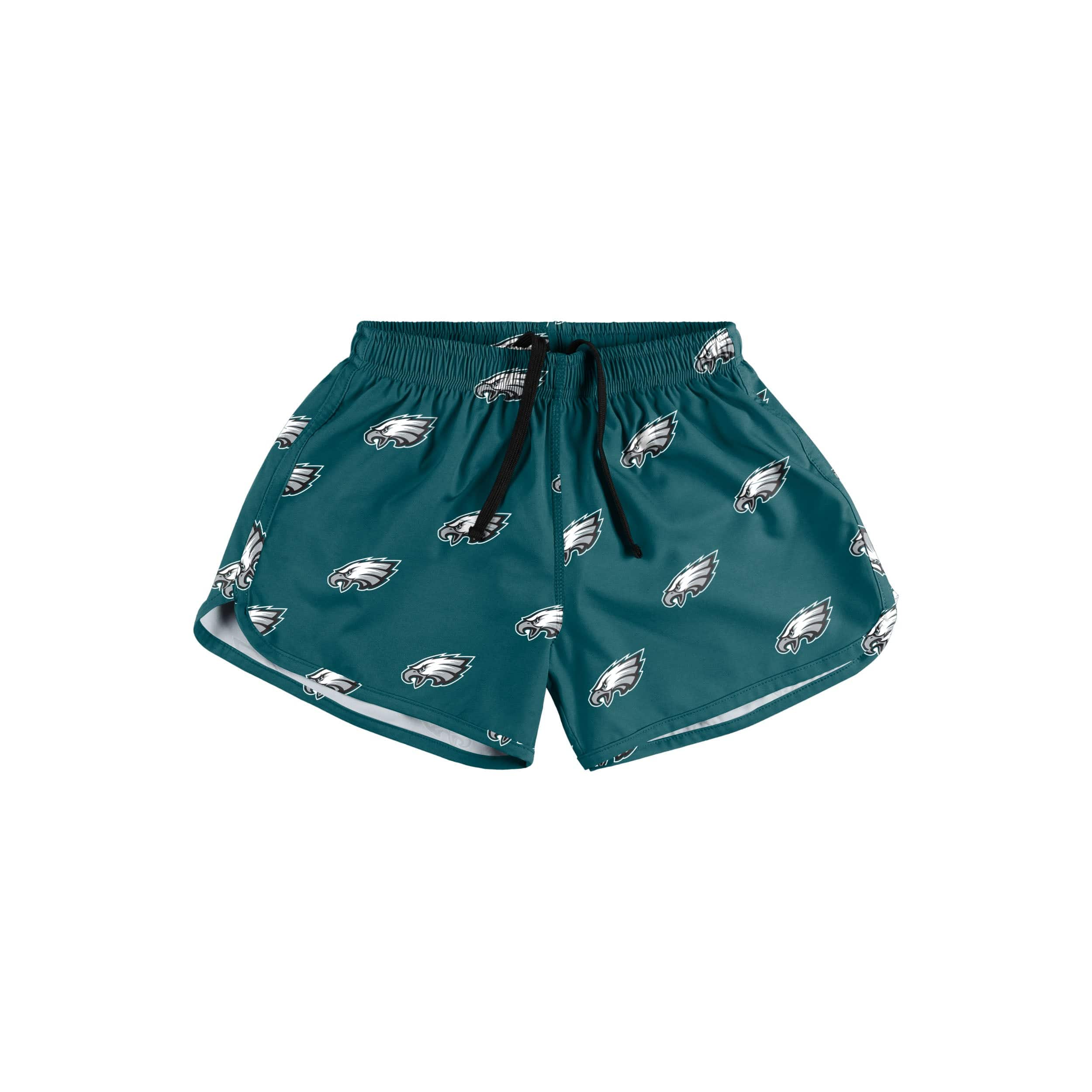 Philadelphia Eagles NFL Womens Mini Print Running Shorts - Image 3