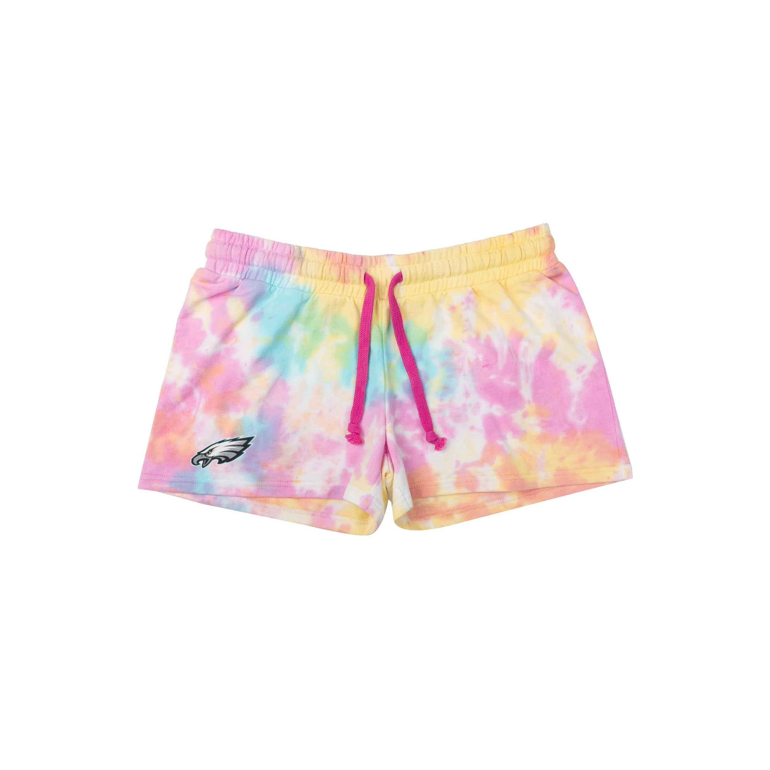 Philadelphia Eagles NFL Womens Pastel Tie-Dye Blast Lounge Shorts - Image 3